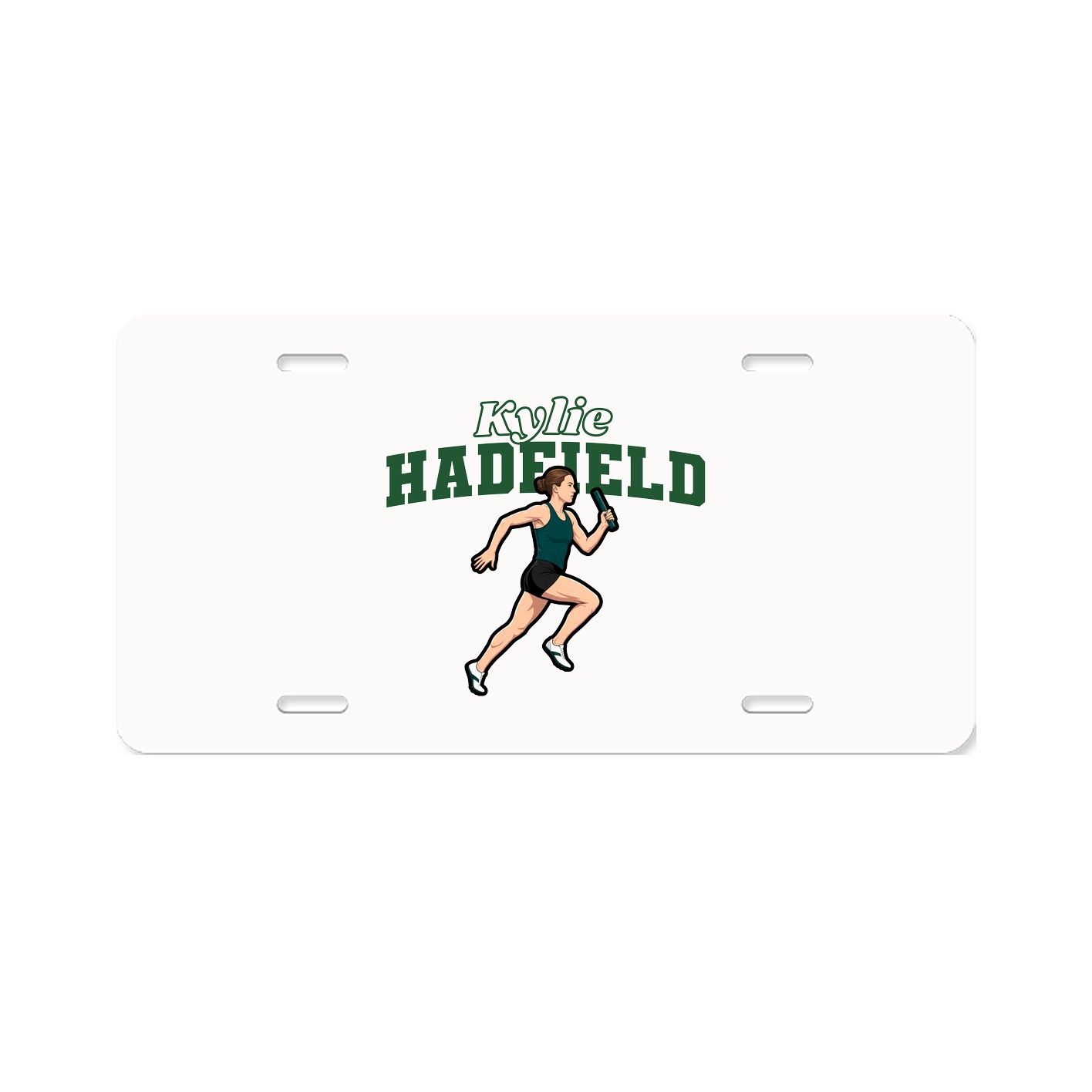 License Plate — Name Arch in Classic