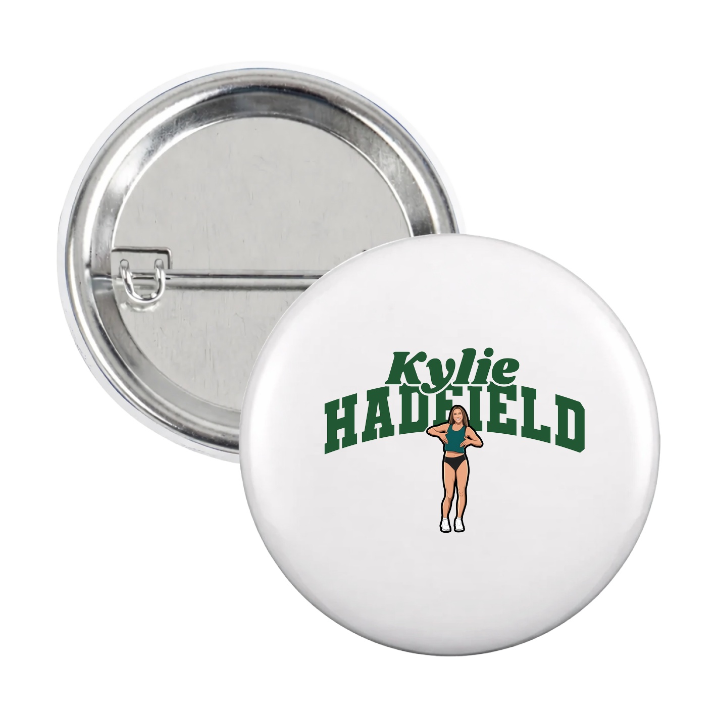 Game Day Button — Signature Arch in White