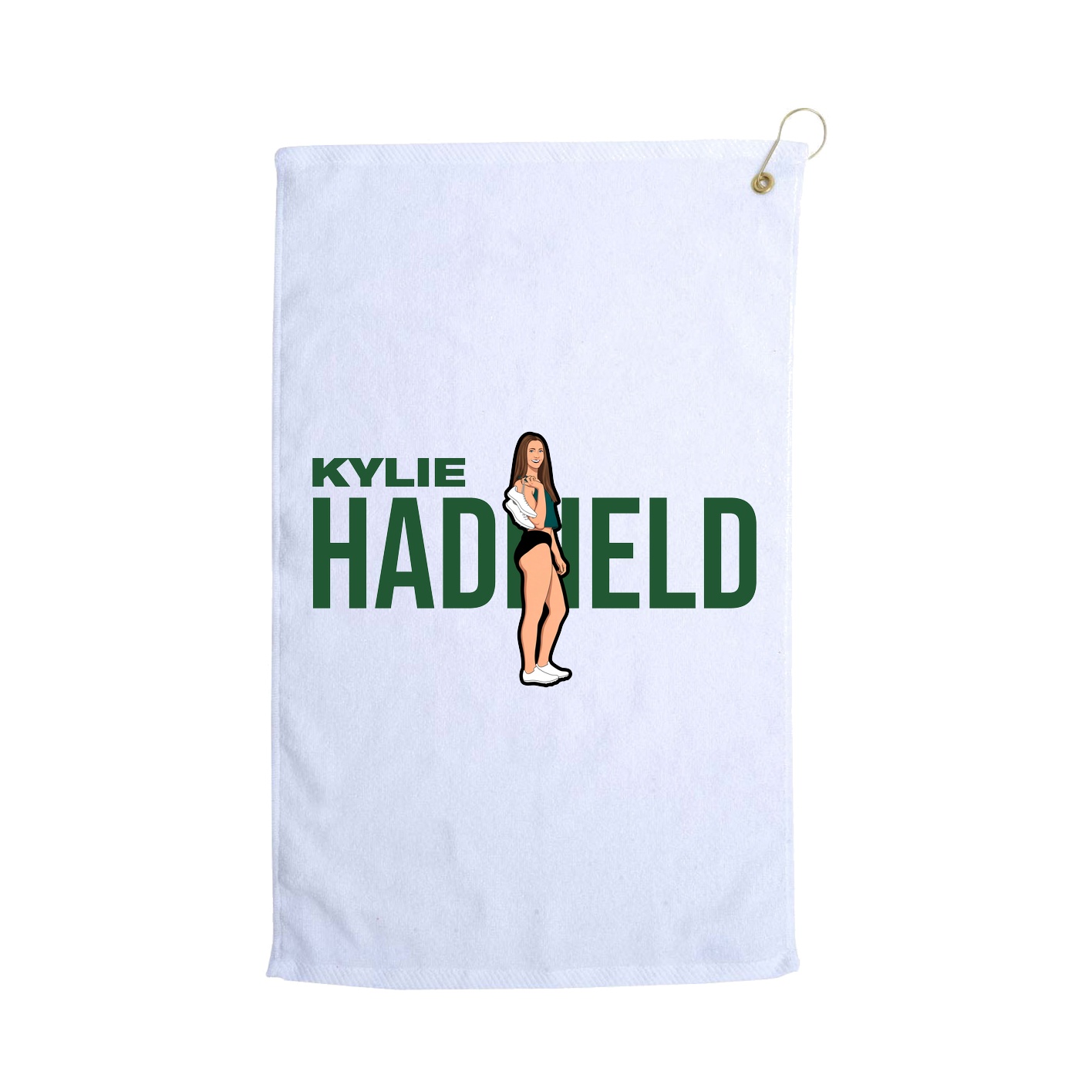 Golf Towel — Player Name in White