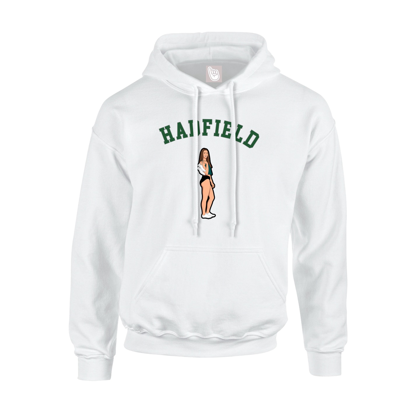 Youth Hoodie — Shirsey Arch in White