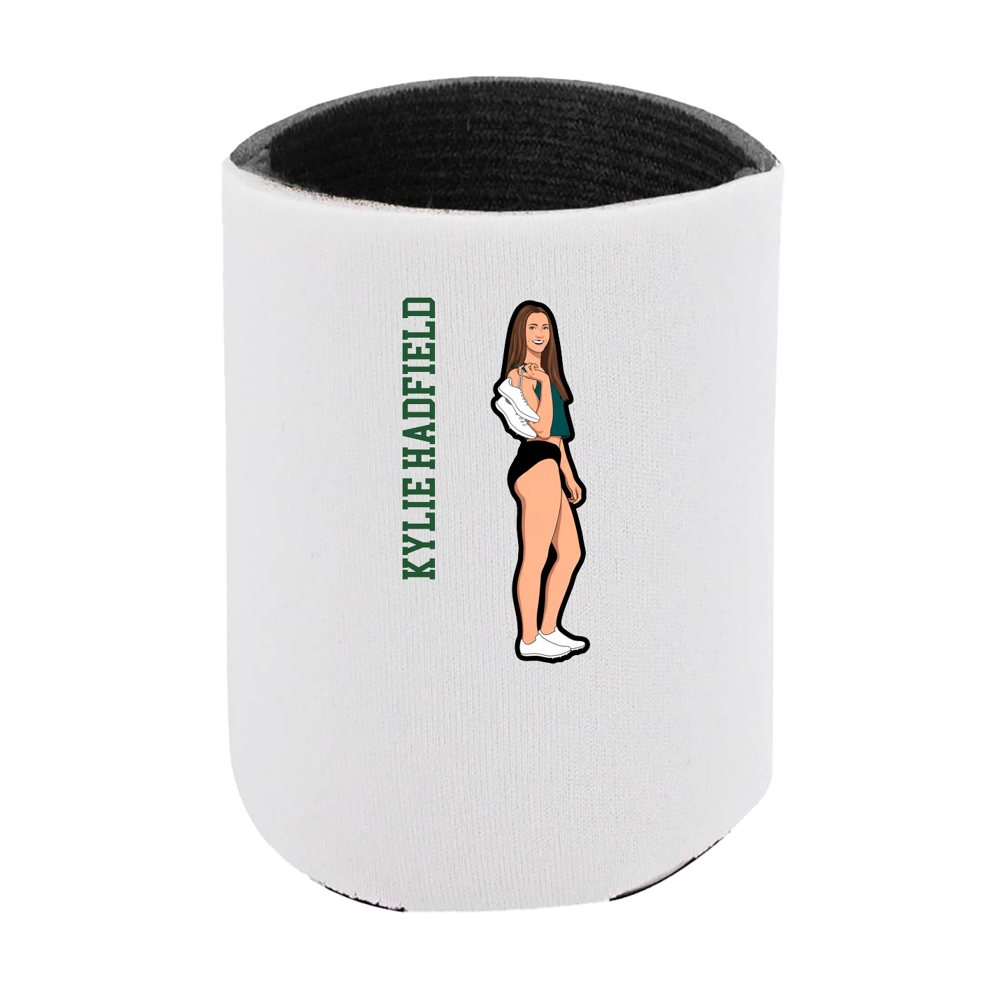 Can Holder — Name Vertical in White