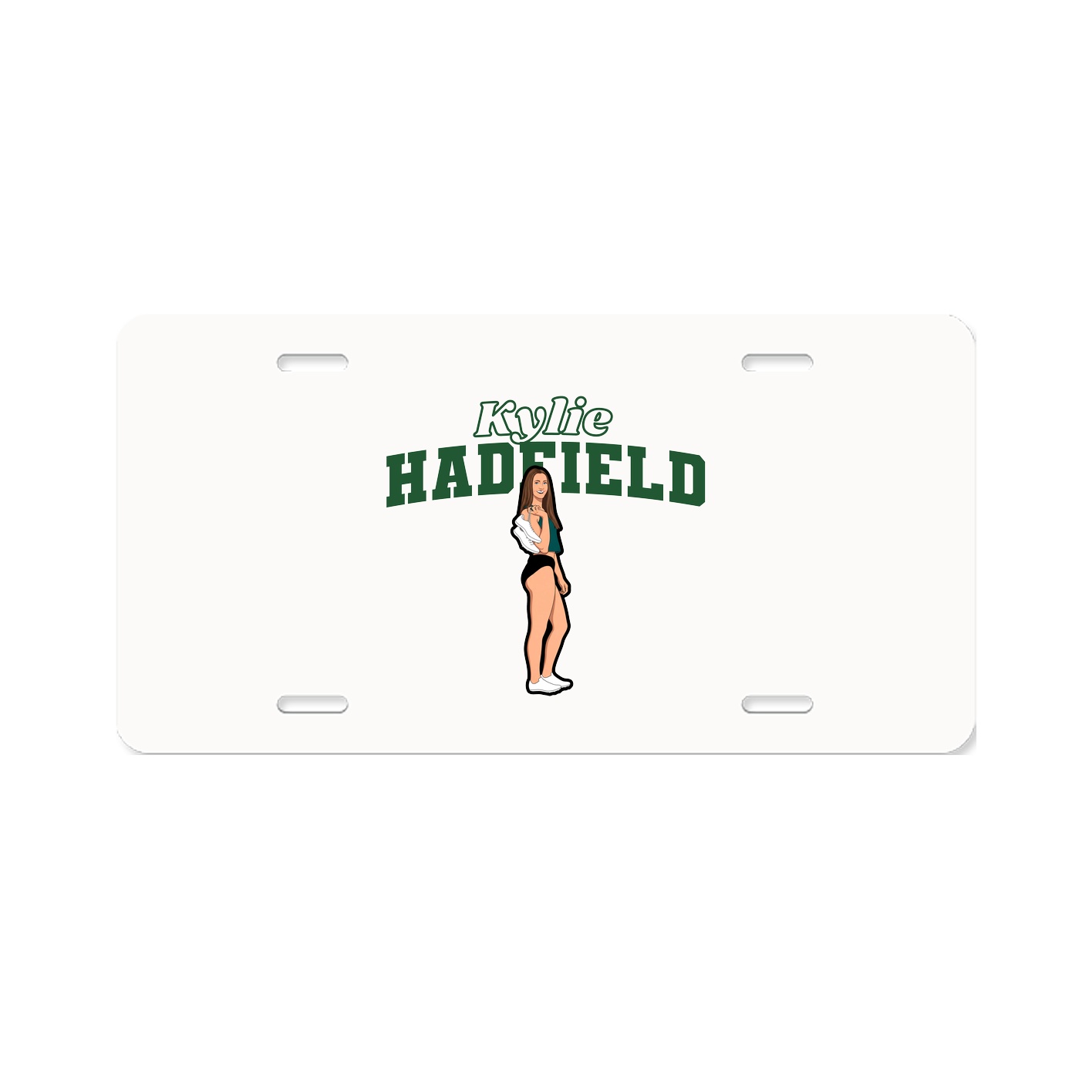 License Plate — Name Arch in Classic