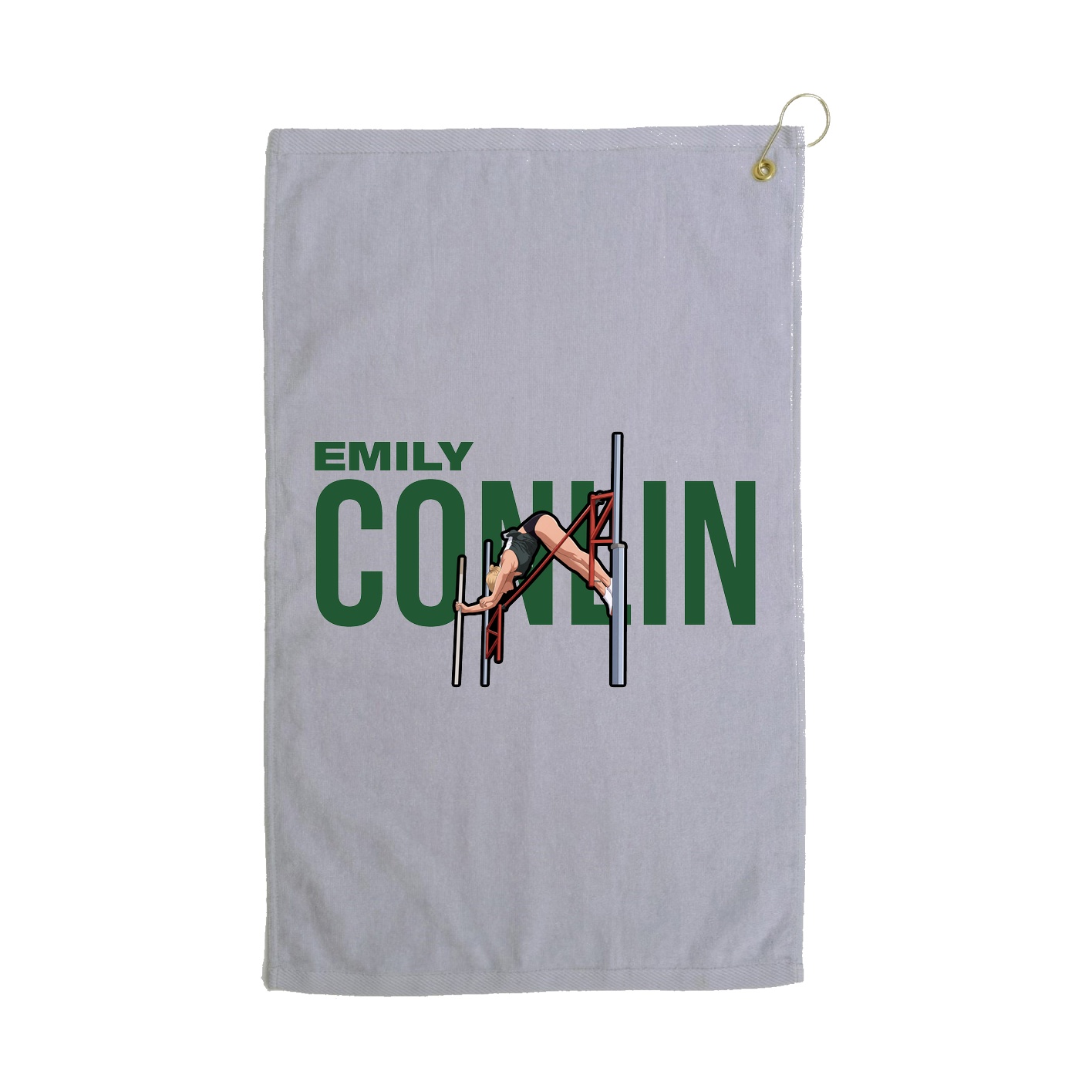 Golf Towel — Player Name in Grey