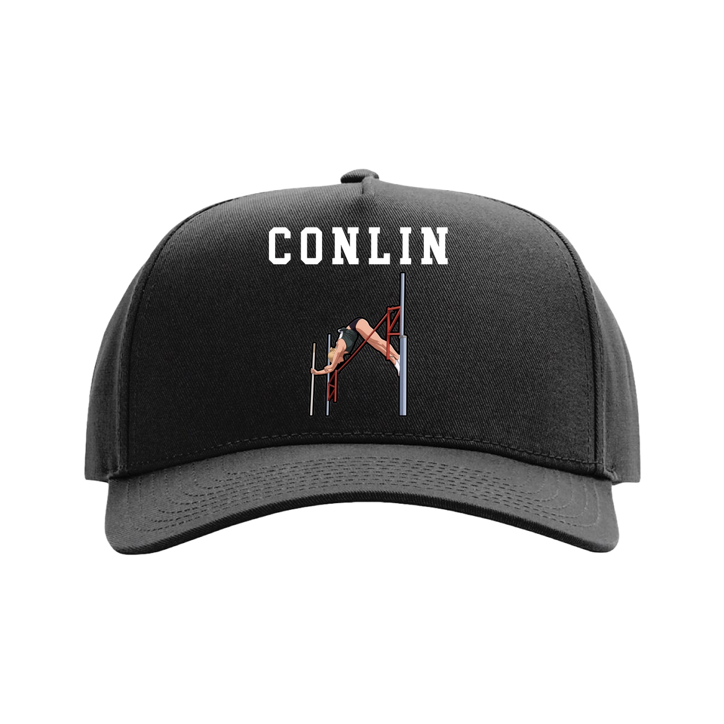 Full Fabric Five-Panel Champ Cap — Shirsey in Black