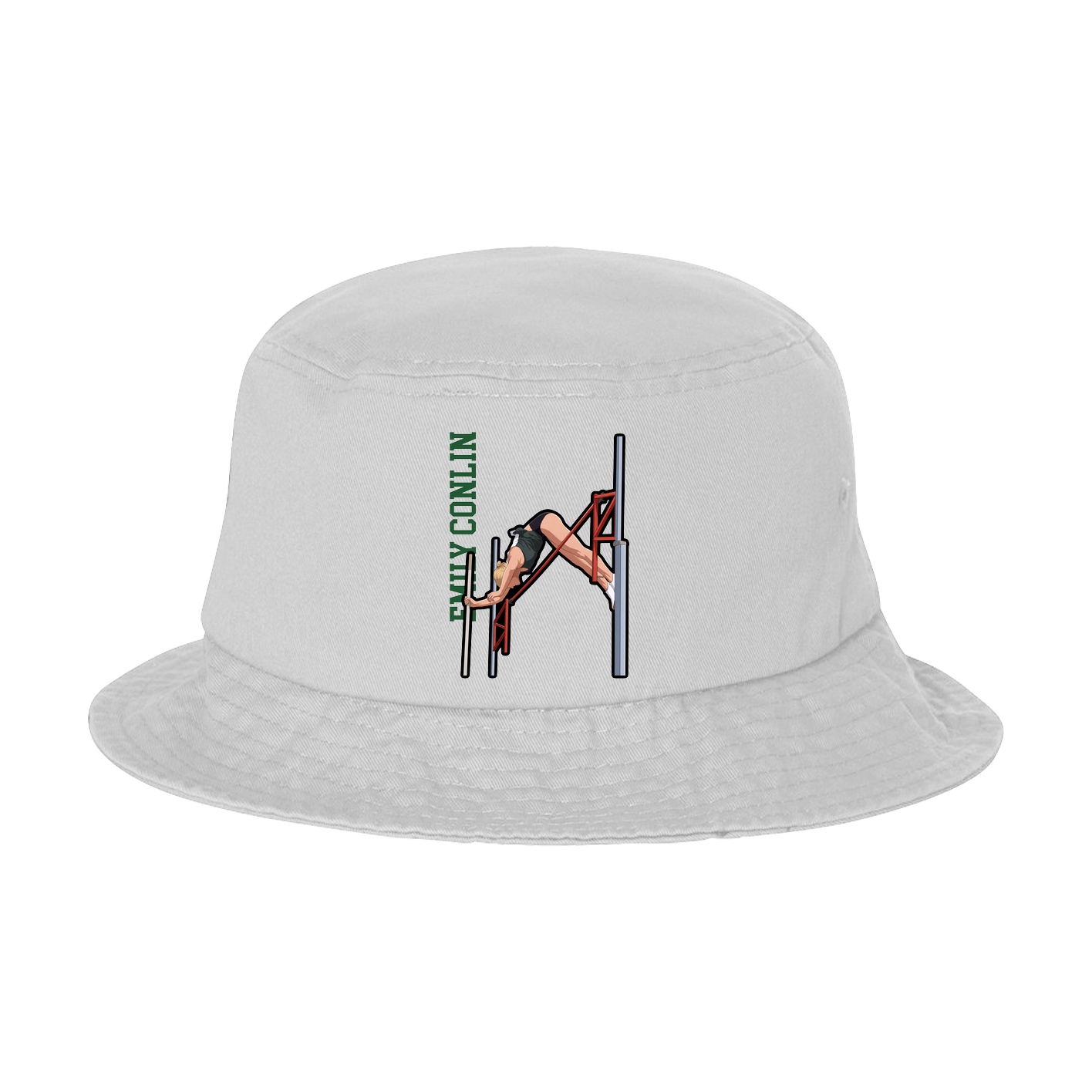 Bucket Cap — Name Vertical in White