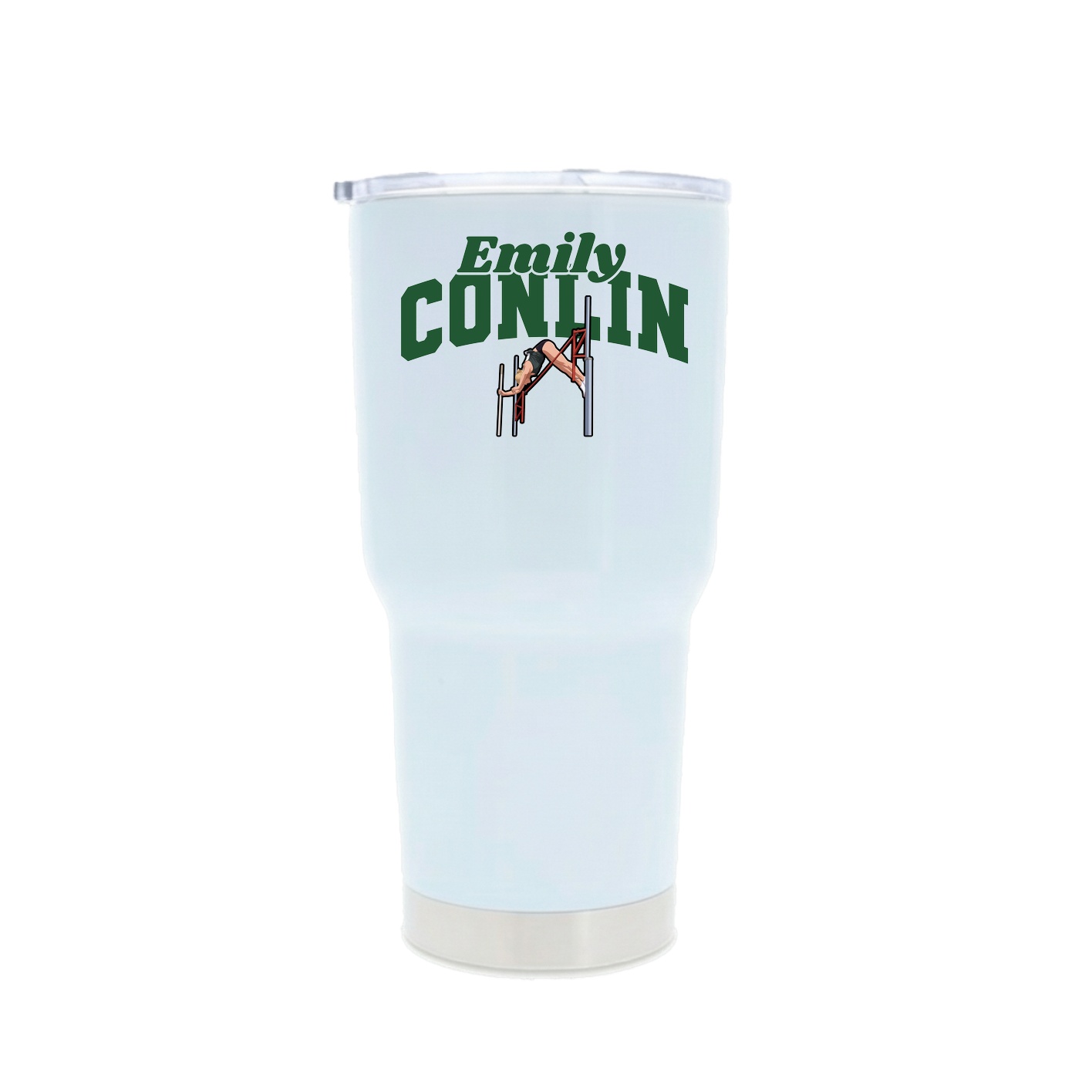 30oz Stainless Steel Tumbler — Signature Arch in White