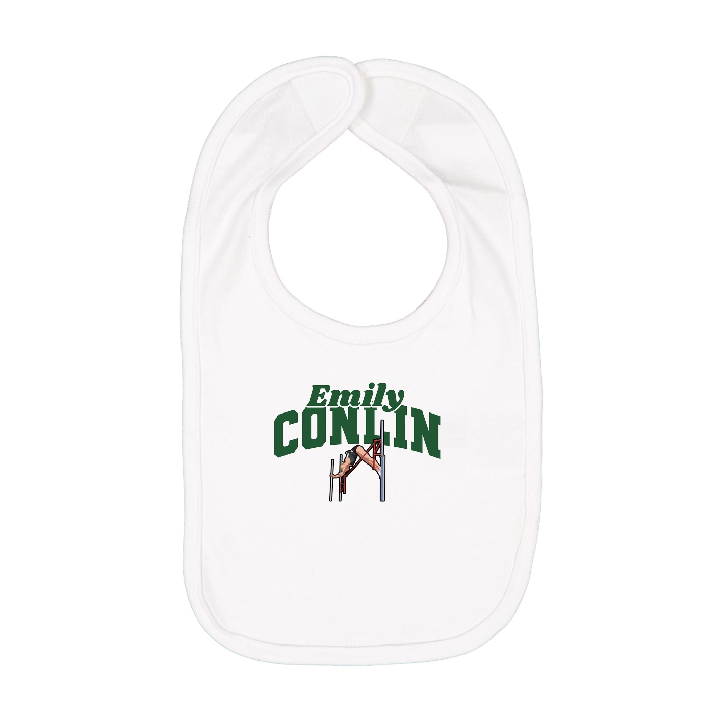 Infant Bib — Signature Arch in White