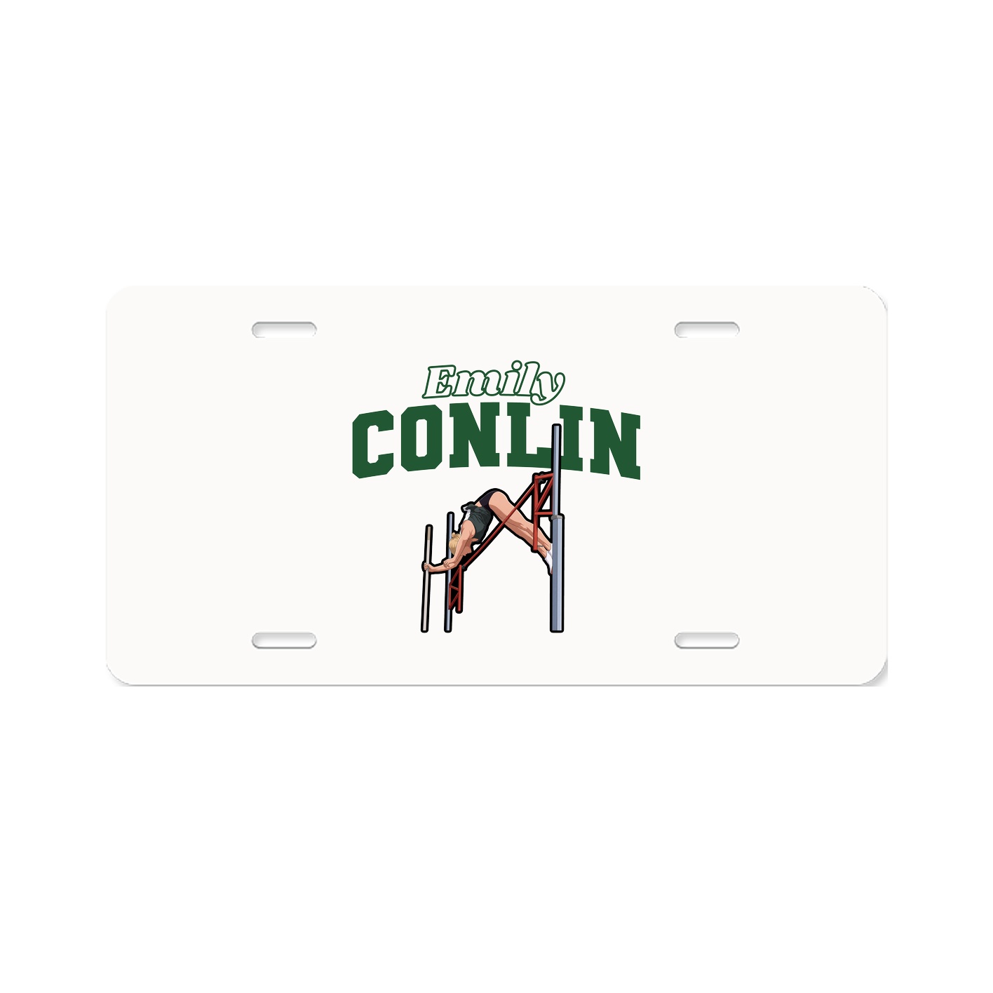 License Plate — Name Arch in Classic