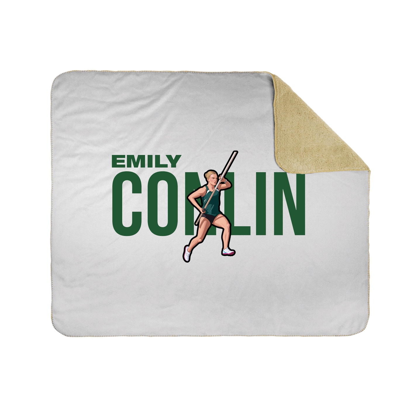Throw Blanket — Player Name in White
