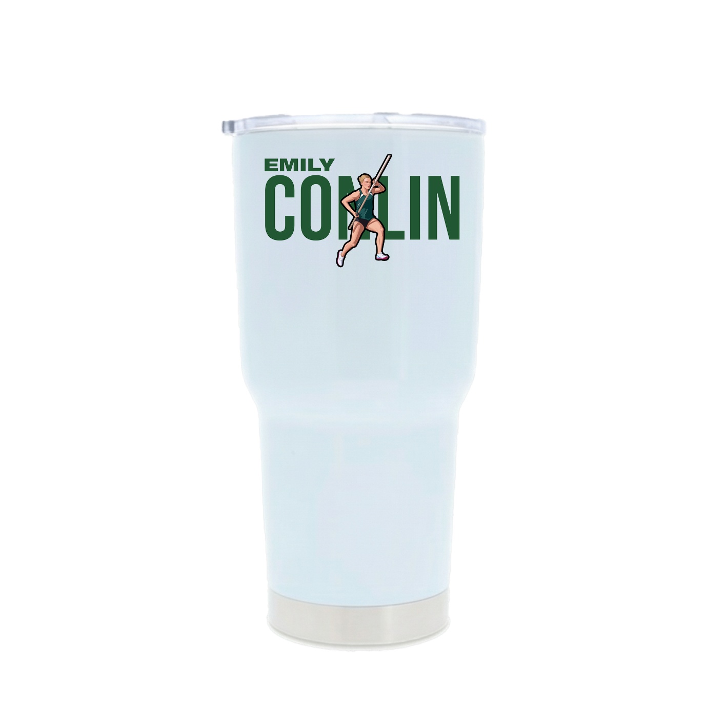 30oz Stainless Steel Tumbler — Player Name in White