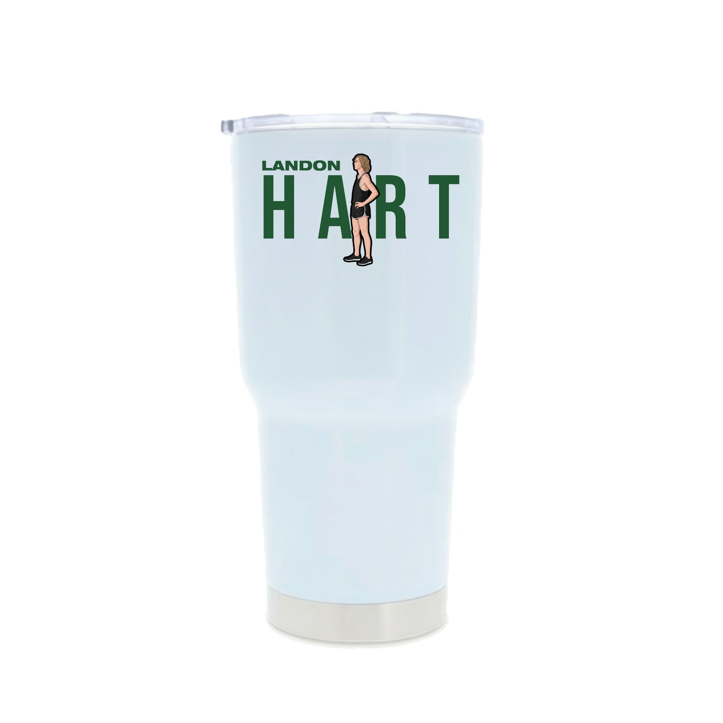 30oz Stainless Steel Tumbler — Player Name in White