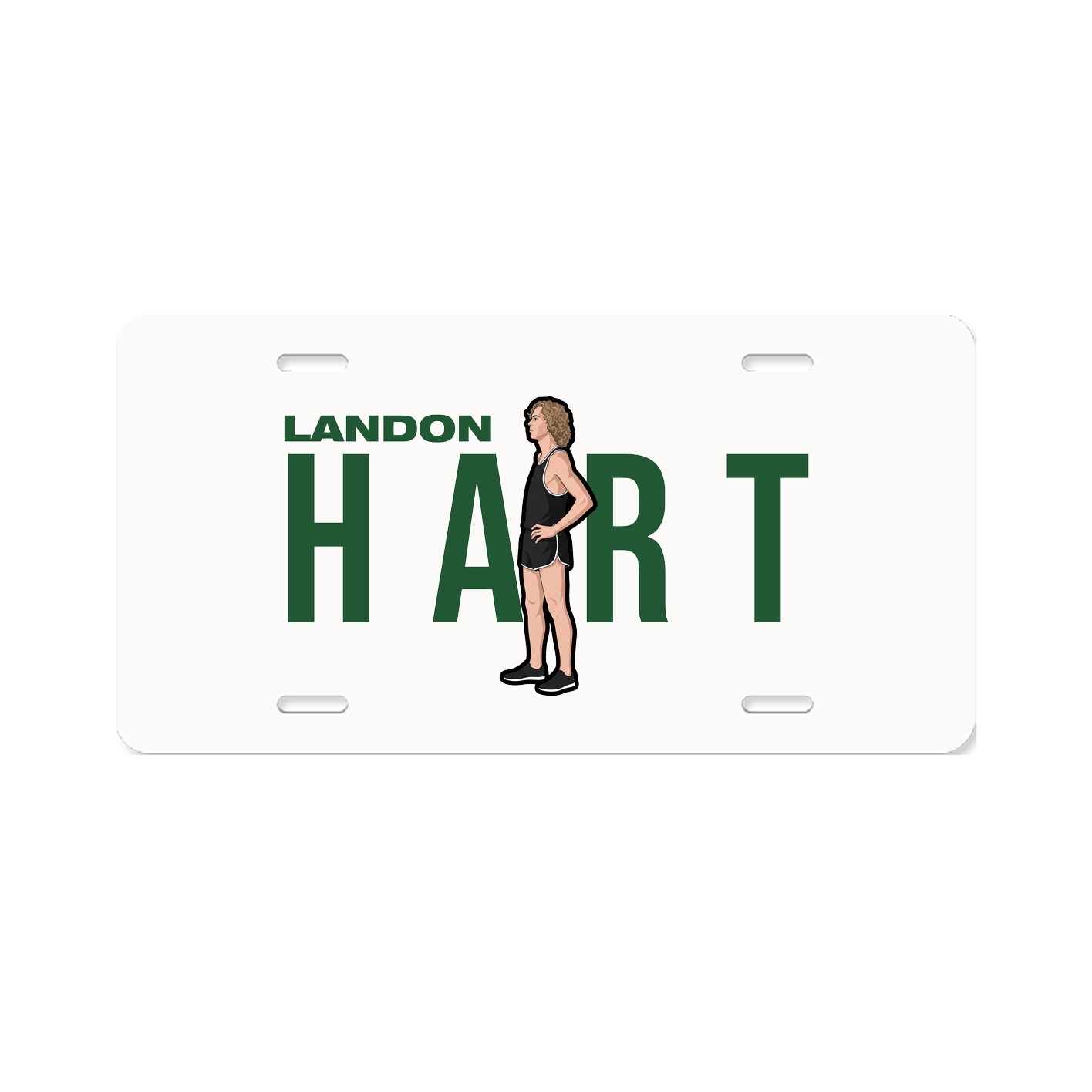 License Plate — Player Name in Classic