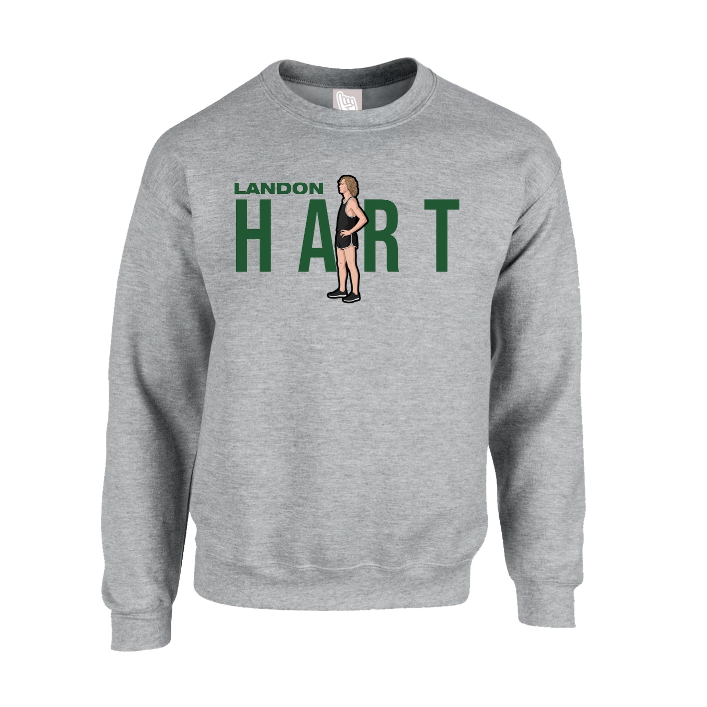 Fleece Crew — Player Name in Grey