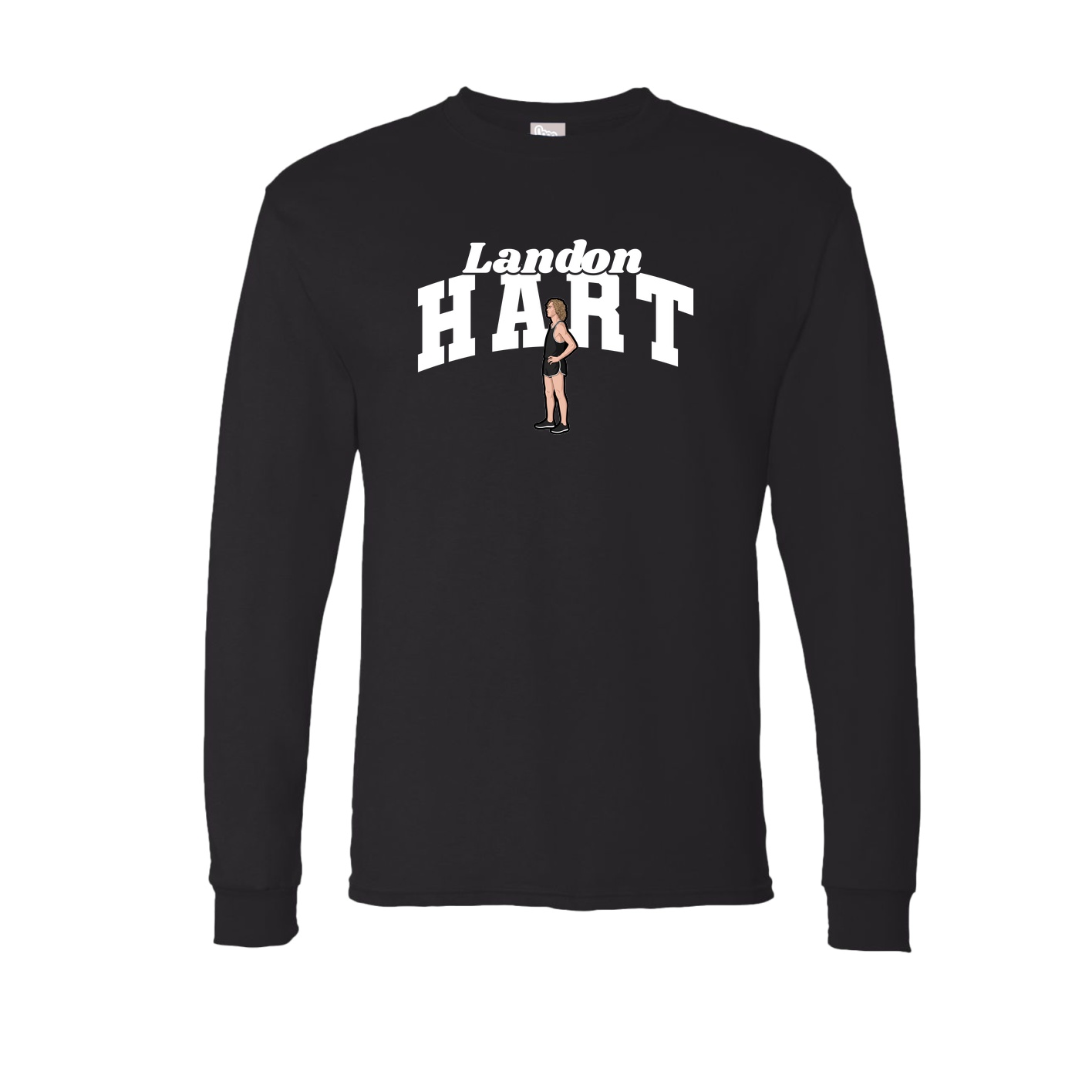 Long Sleeve Tee — Signature Arch in Black