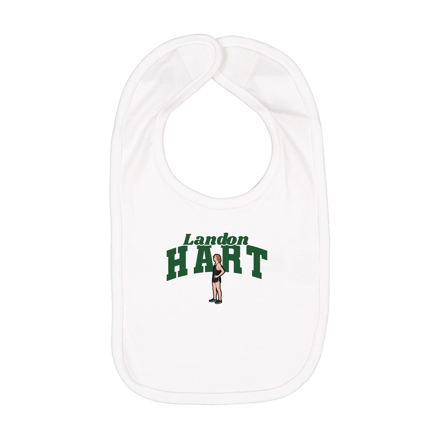Infant Bib — Signature Arch in White