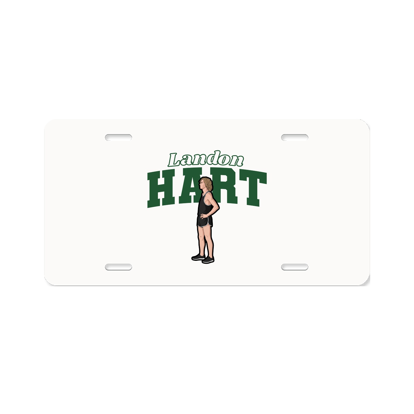 License Plate — Name Arch in Classic