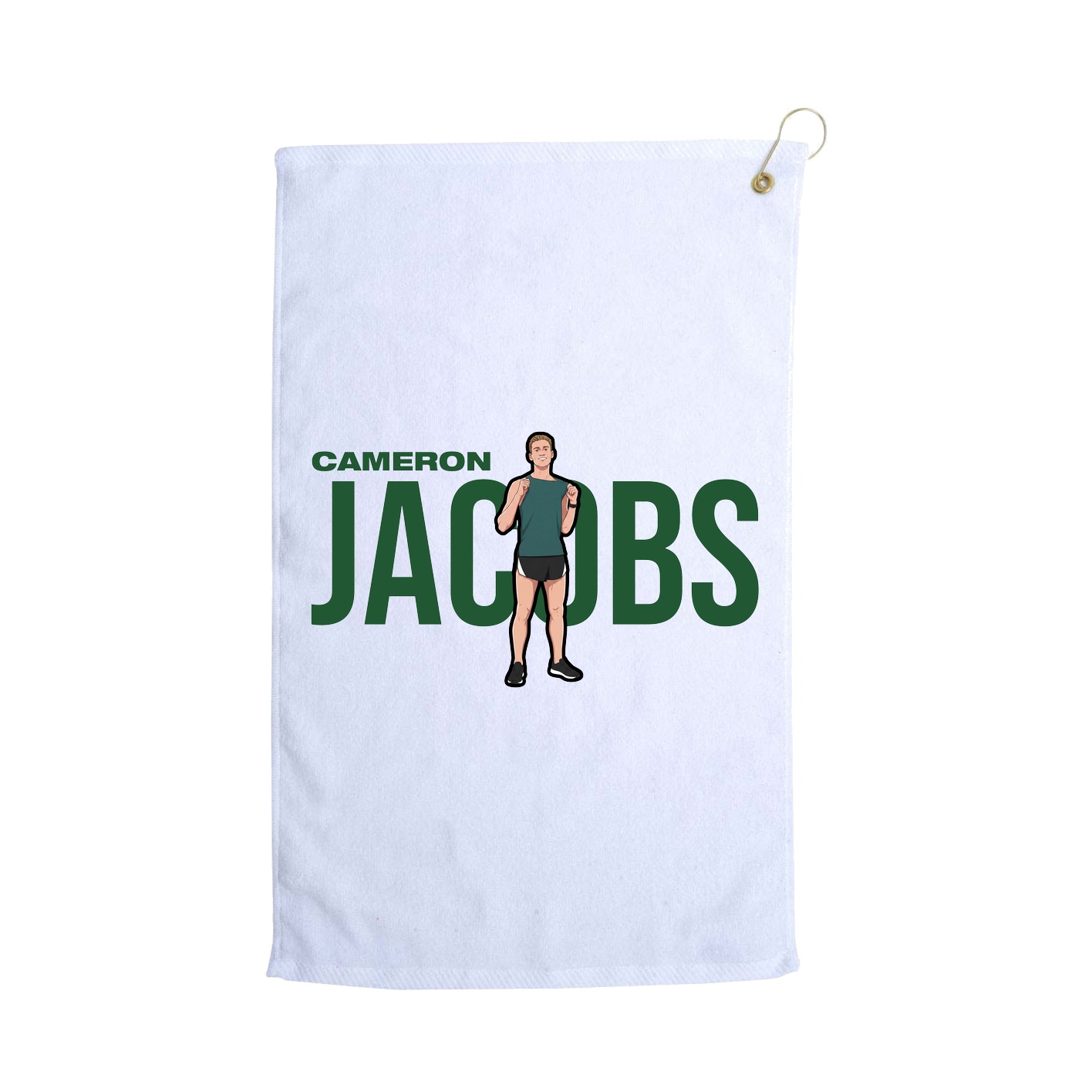 Golf Towel — Player Name in White