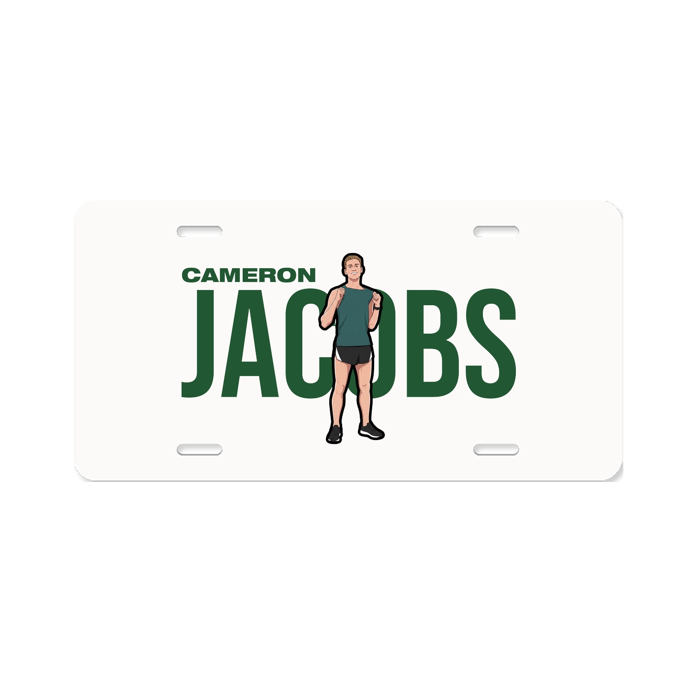 License Plate — Player Name in Classic