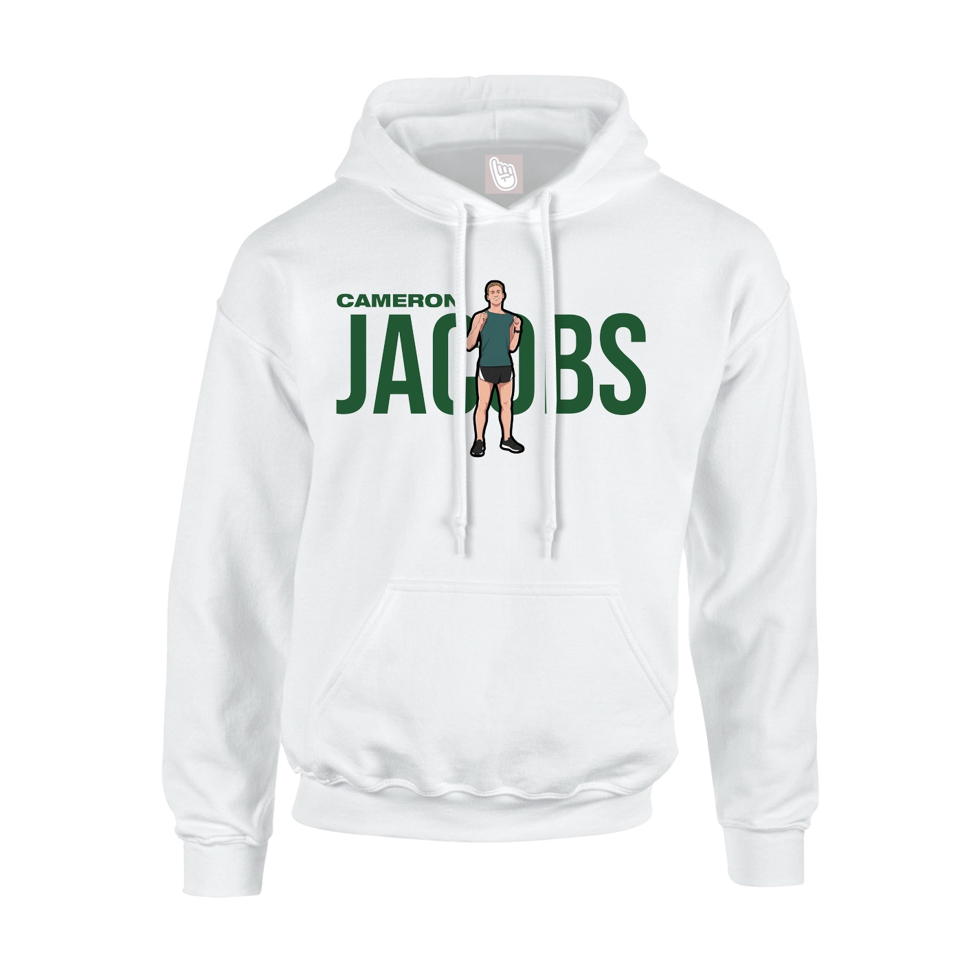 Youth Hoodie — Player Name in White