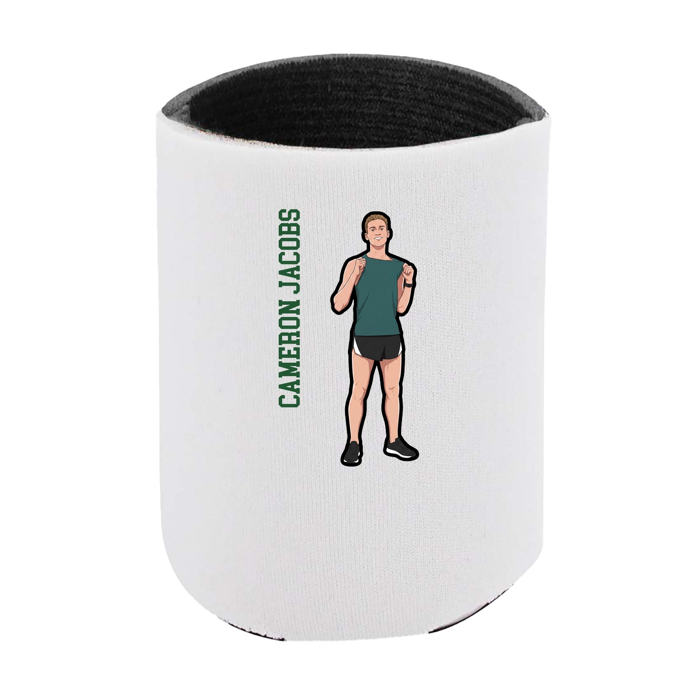 Can Holder — Name Vertical in White