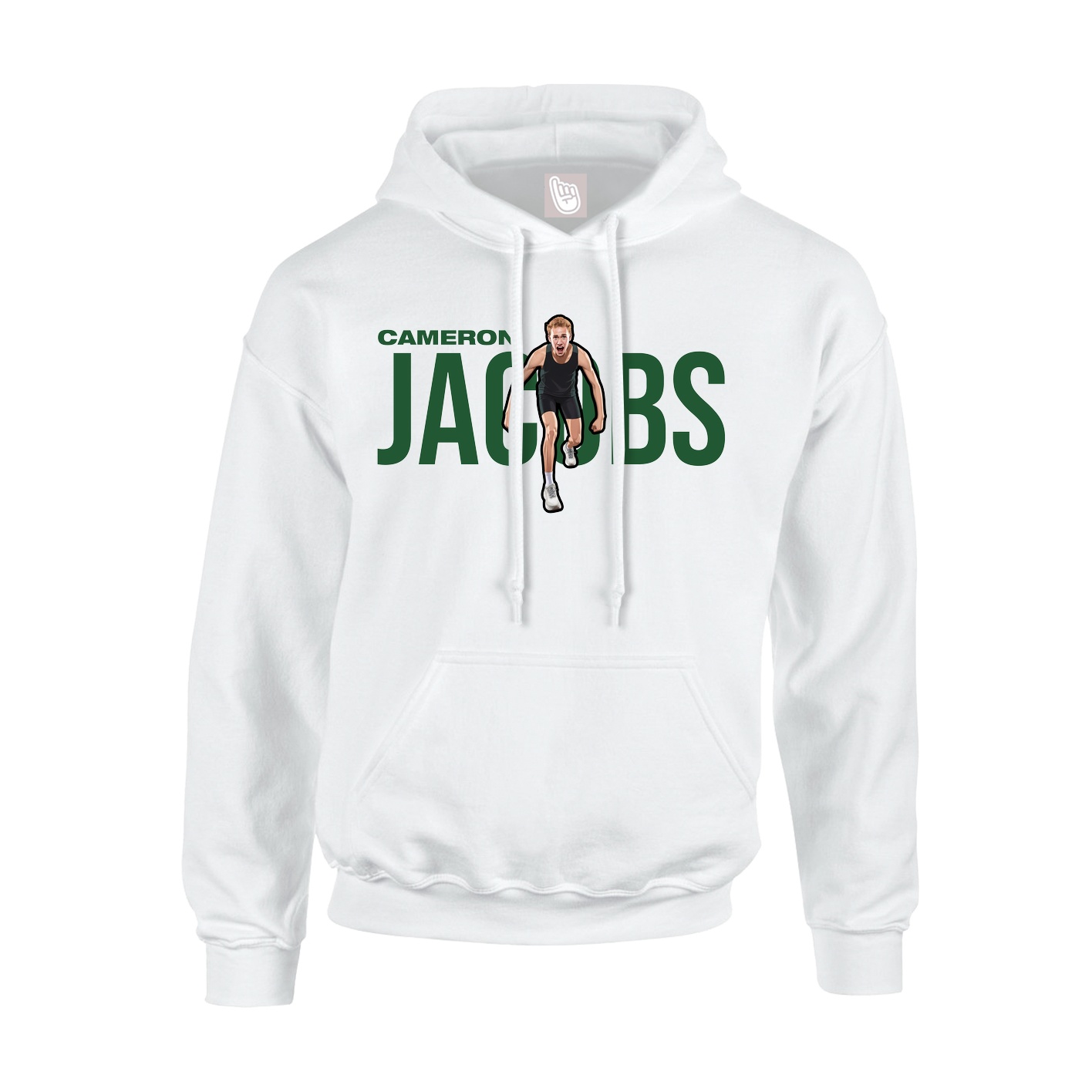 Youth Hoodie — Player Name in White