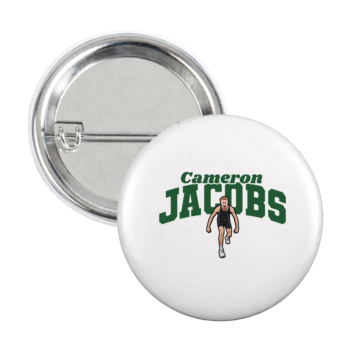 Game Day Button — Signature Arch in White