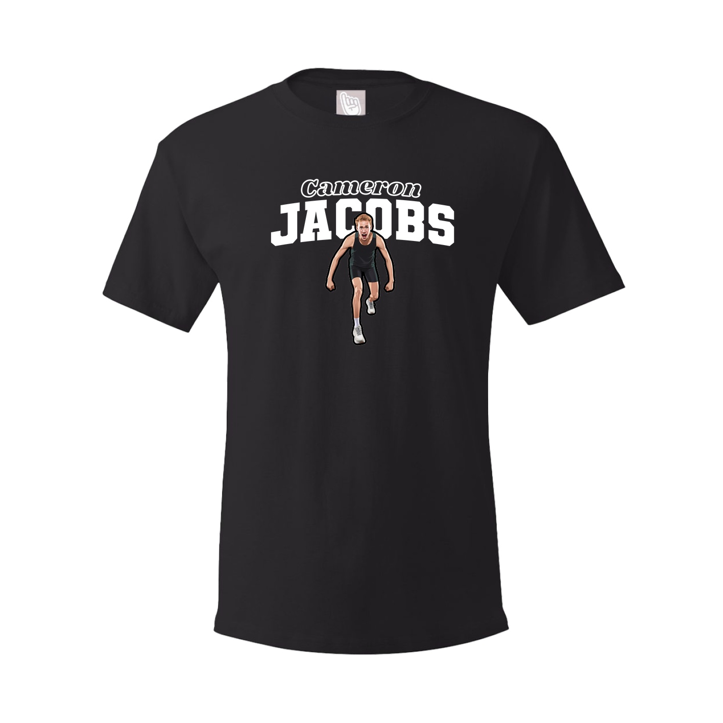 Youth Tee — Name Arch in Black