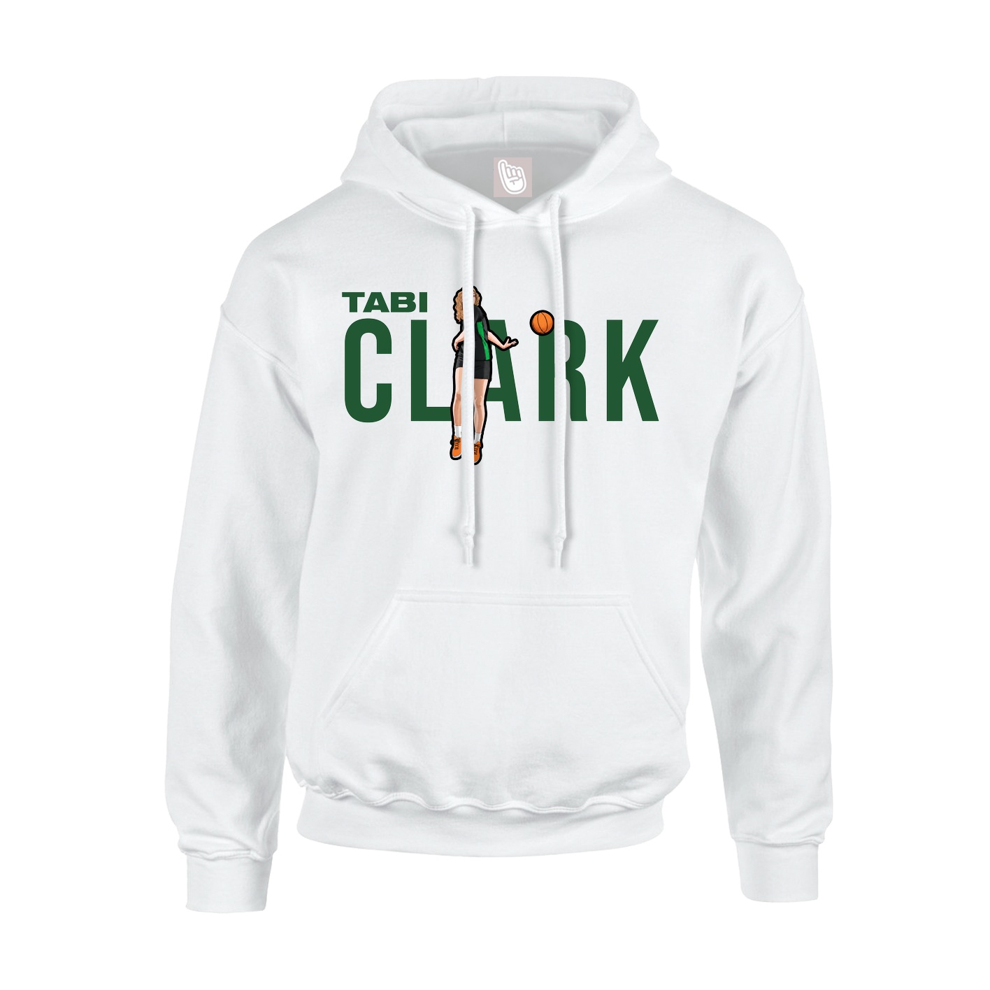 Youth Hoodie — Player Name in White