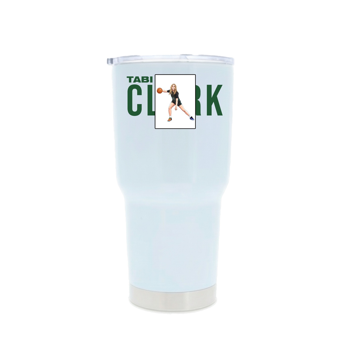 30oz Stainless Steel Tumbler — Player Name in White