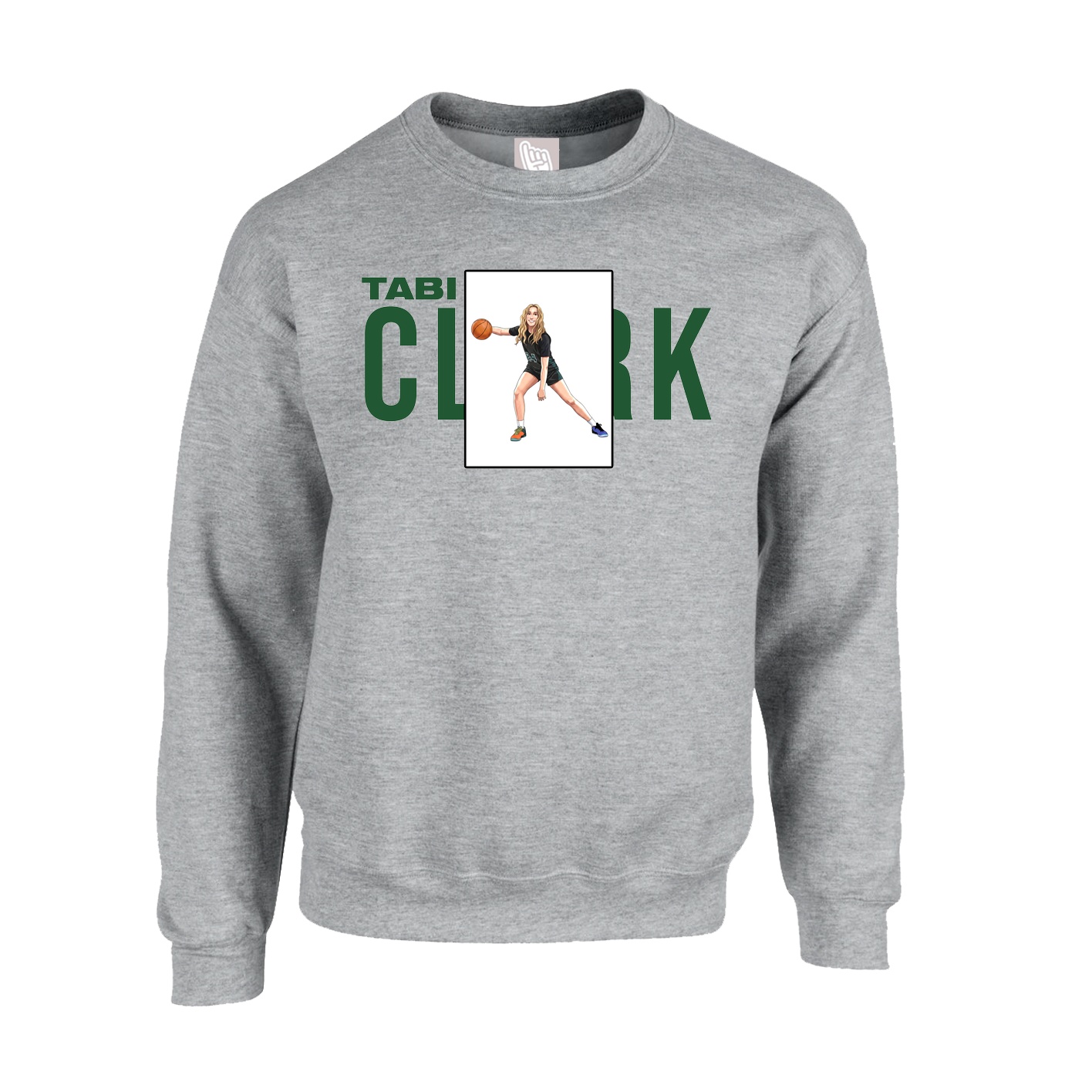 Fleece Crew — Player Name in Grey