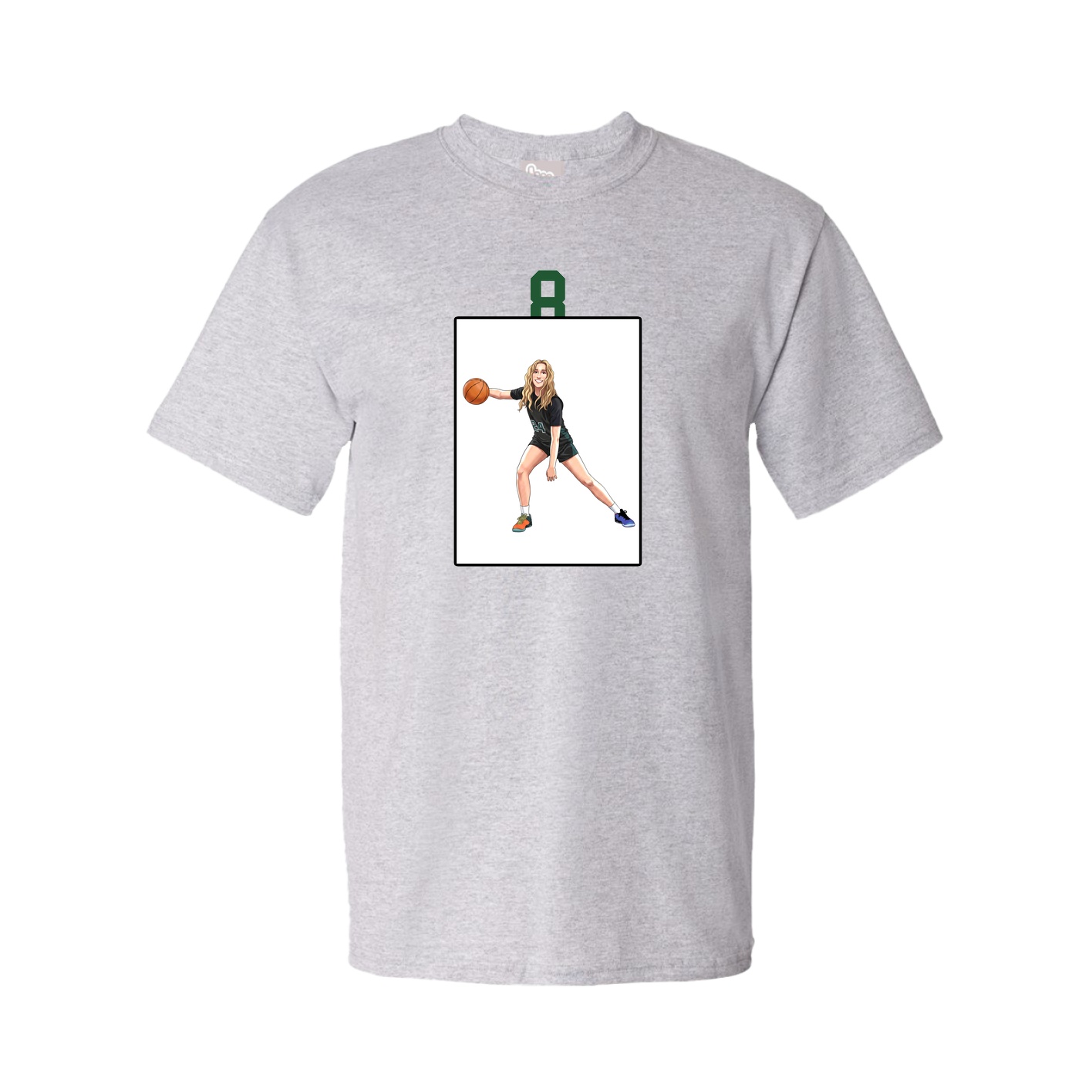 Youth Tee — Number Top in Grey