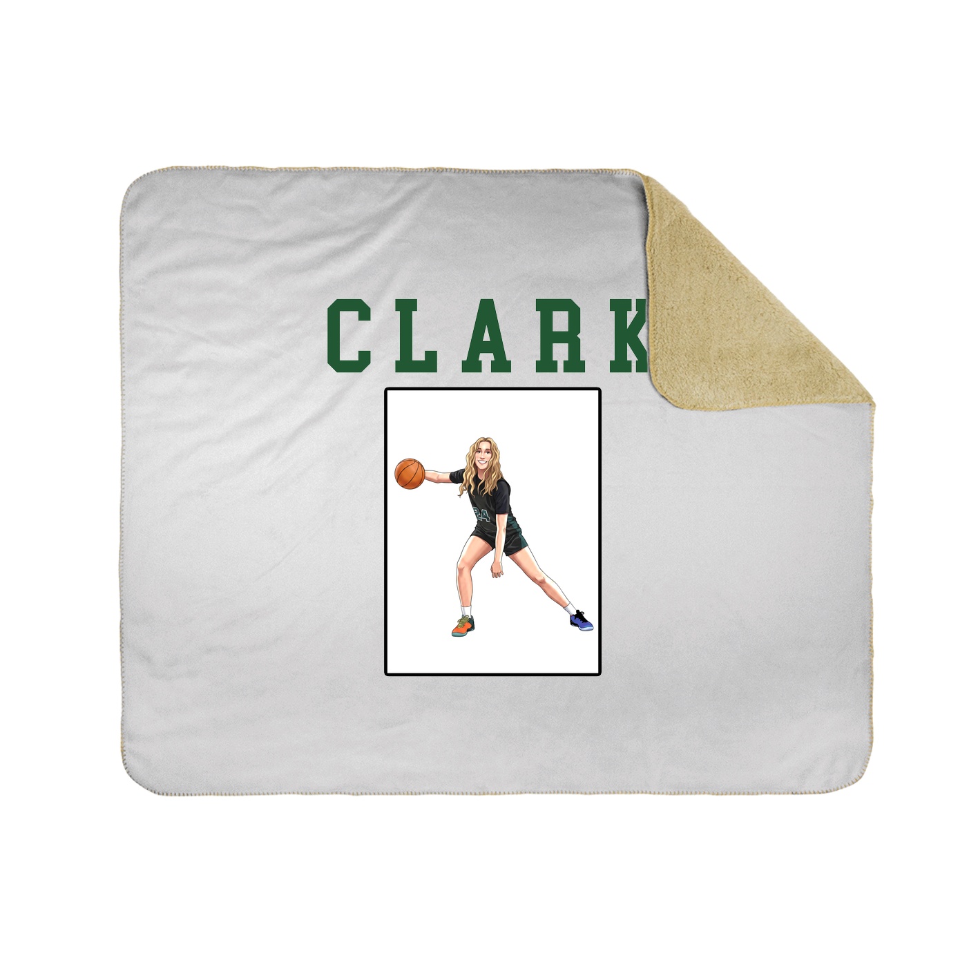 Throw Blanket — Shirsey in White
