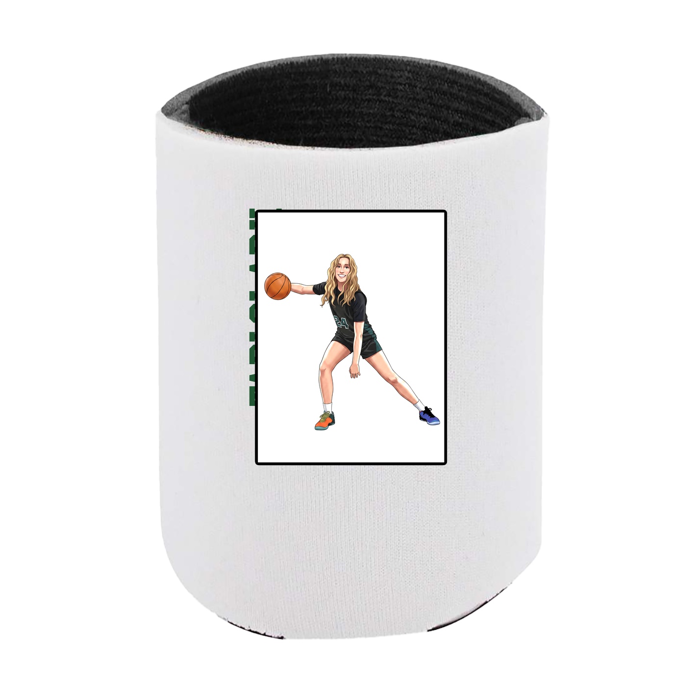 Can Holder — Name Vertical in White