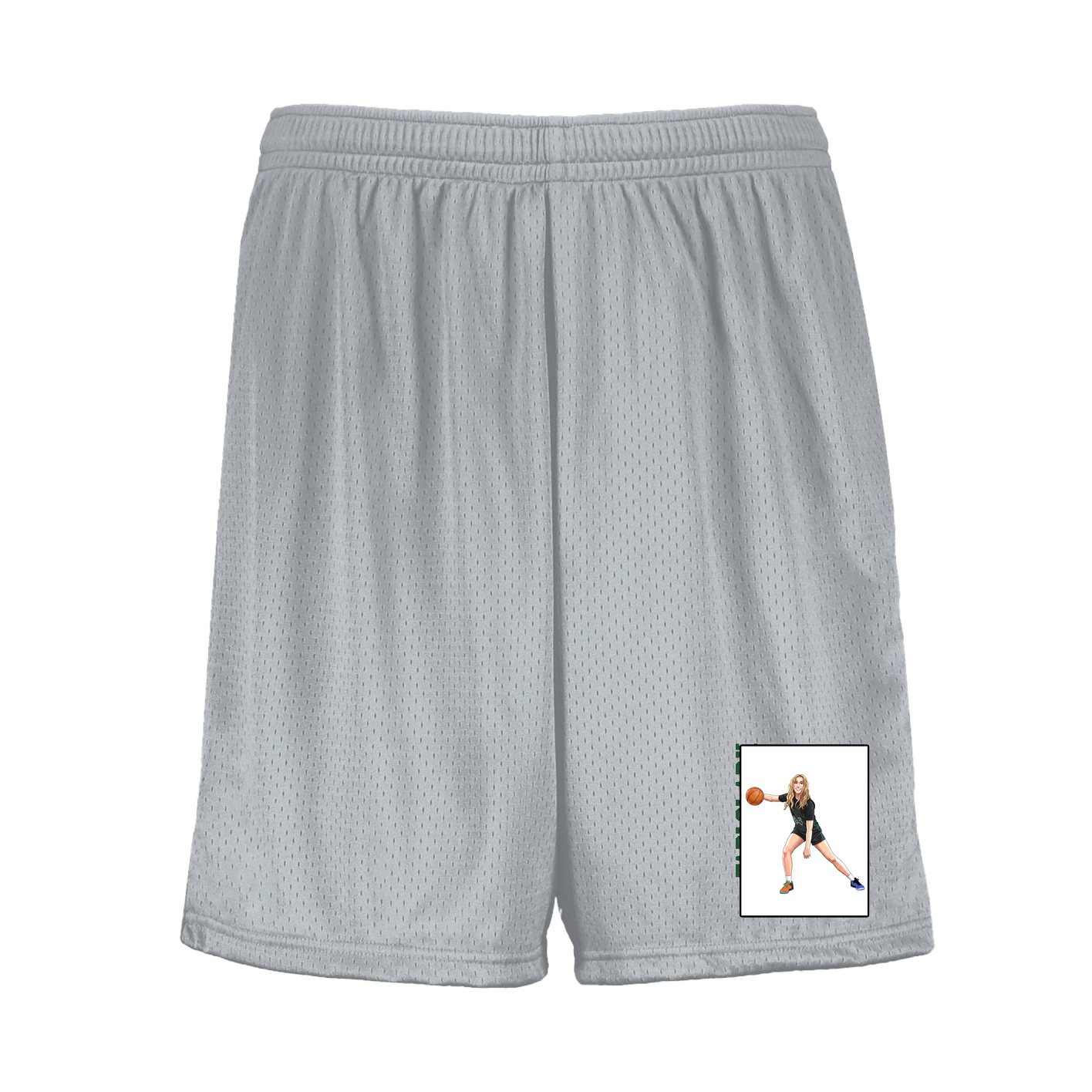 Shorts — Name Vertical in Silver