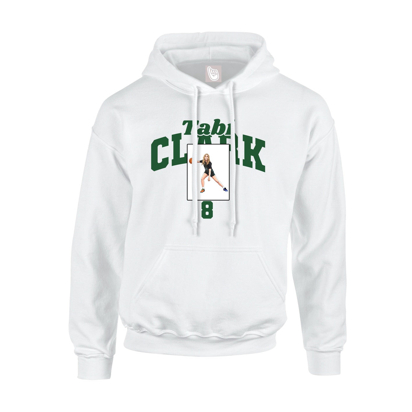 Youth Hoodie — Signature Arch in White