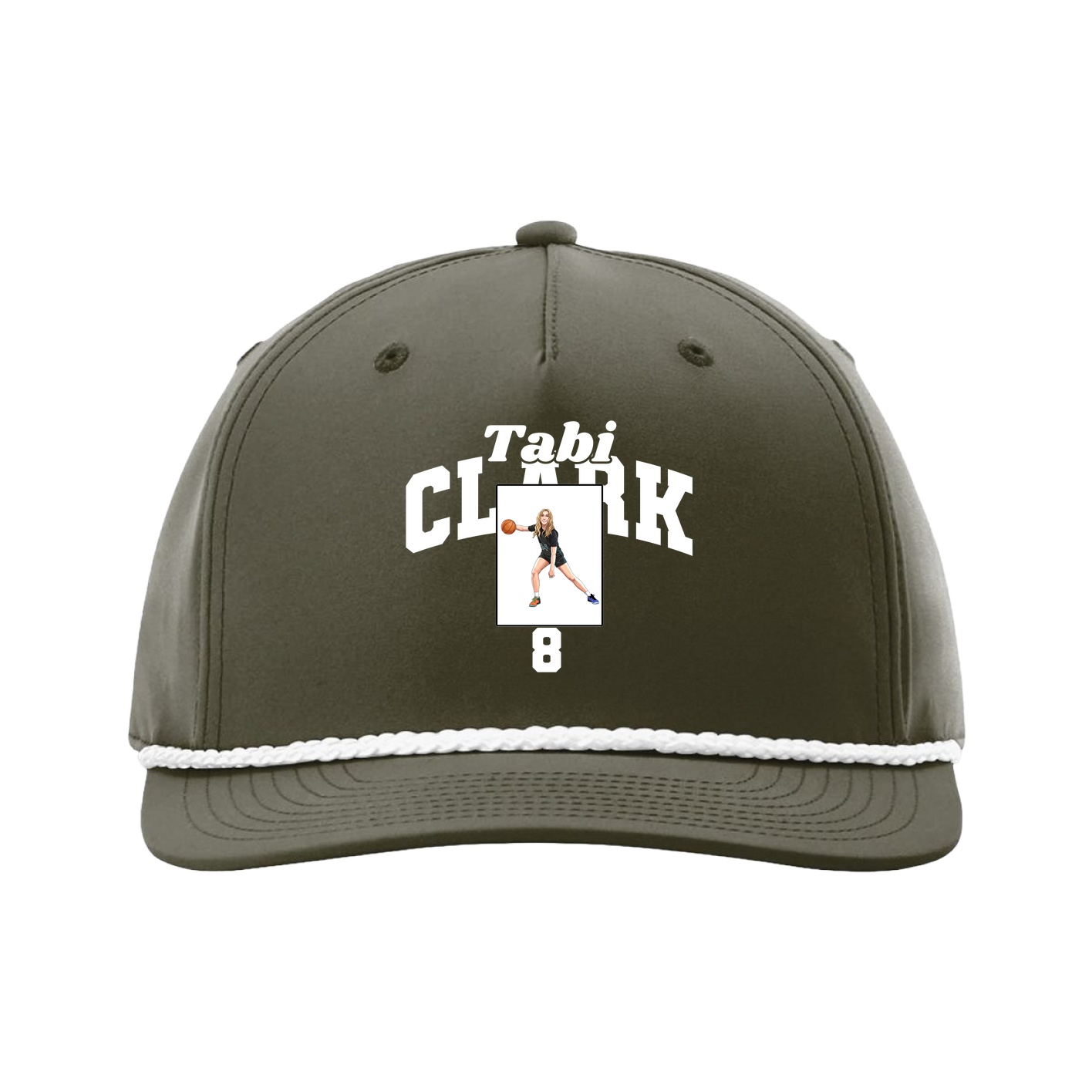 Five-Panel Classic Rope Cap — Signature Arch in Green