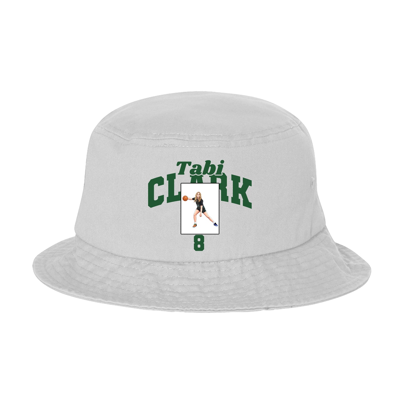 Bucket Cap — Signature Arch in White