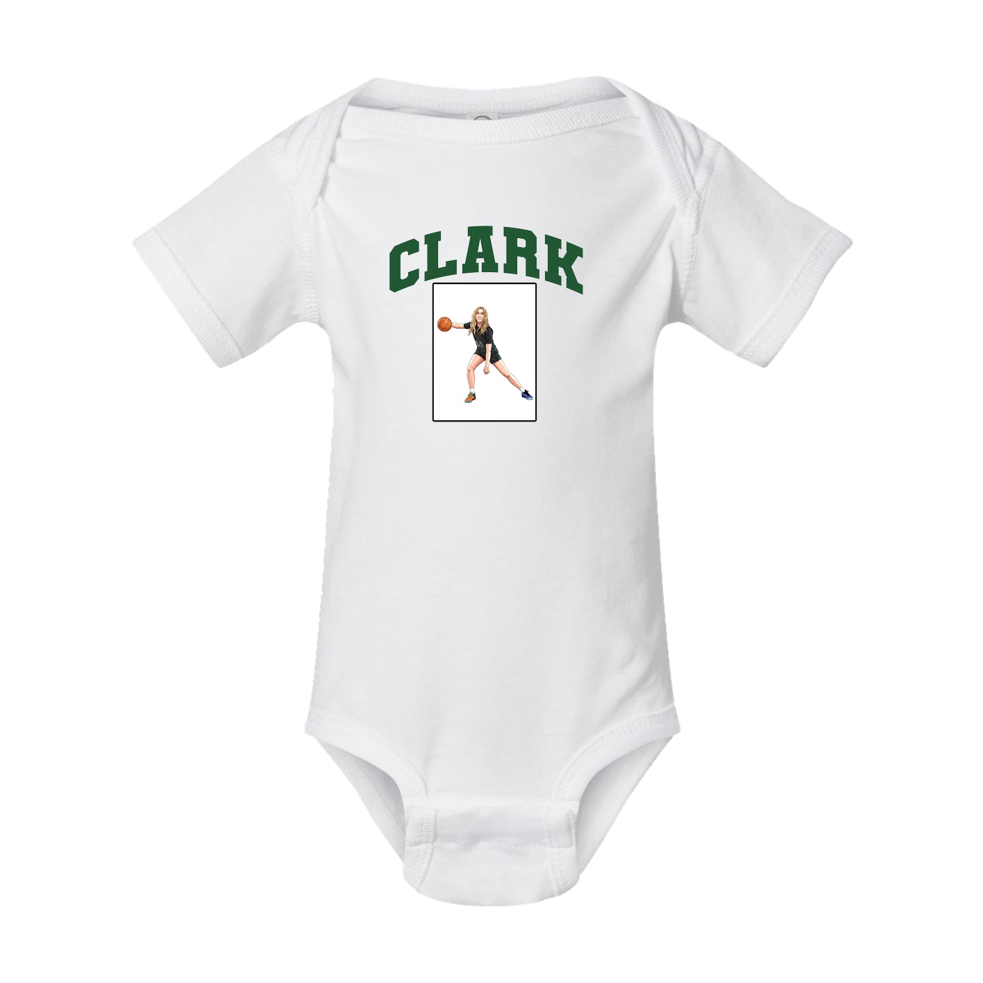 Baby Onesie — Number in White