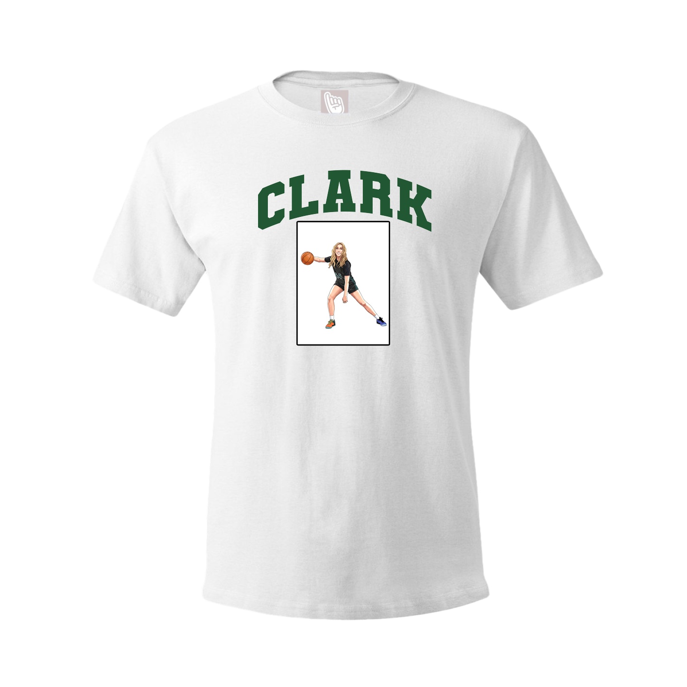 Youth Tee — Number in White