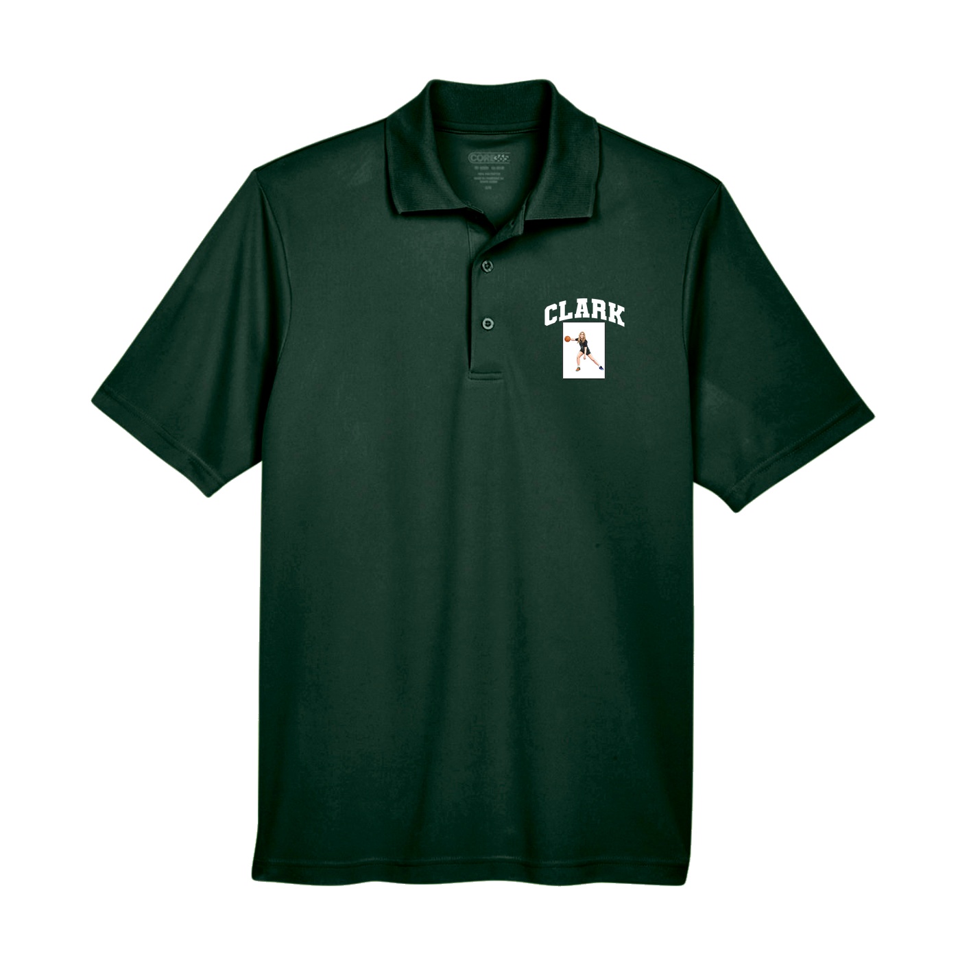 Performance Polo — Number in Green