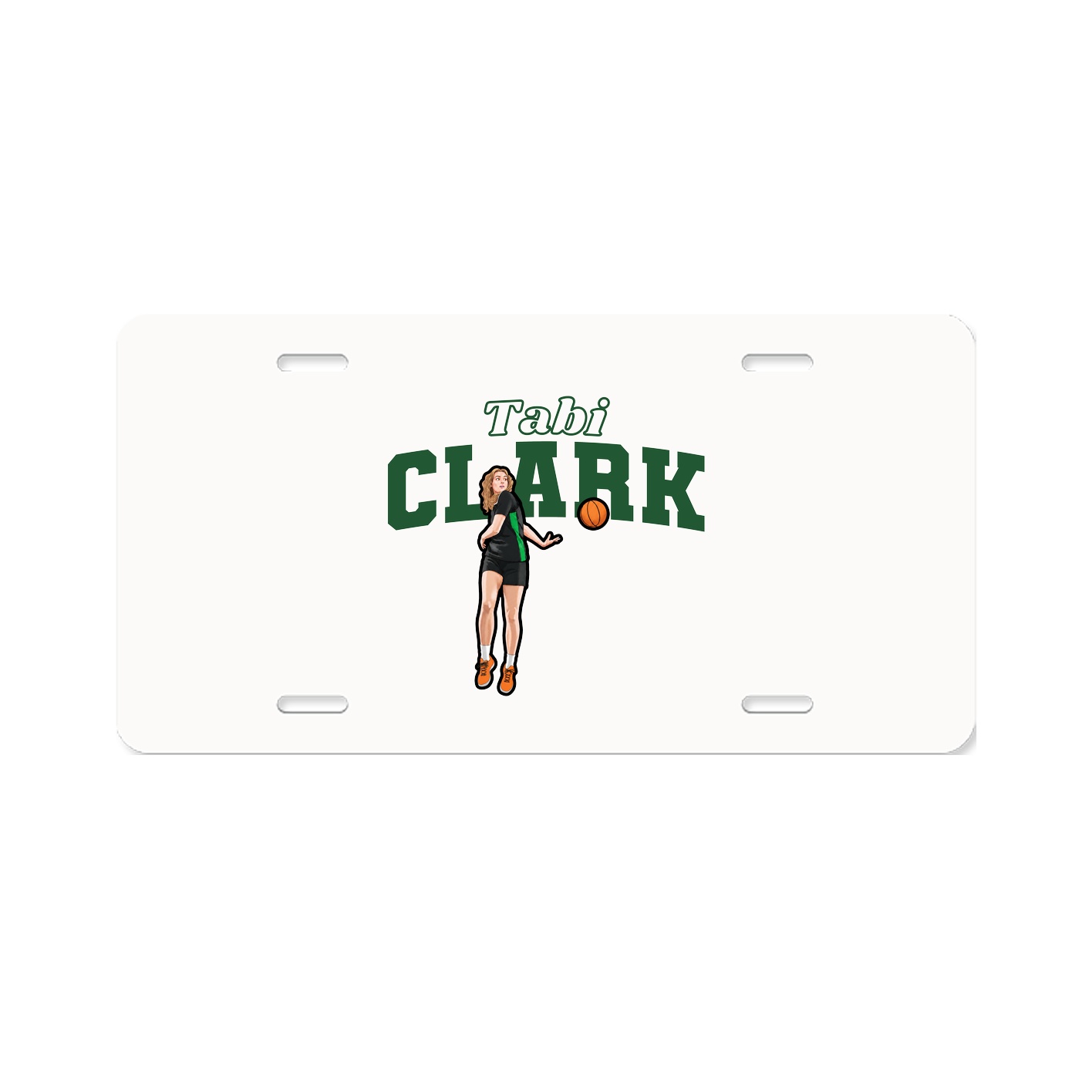 License Plate — Name Arch in Classic