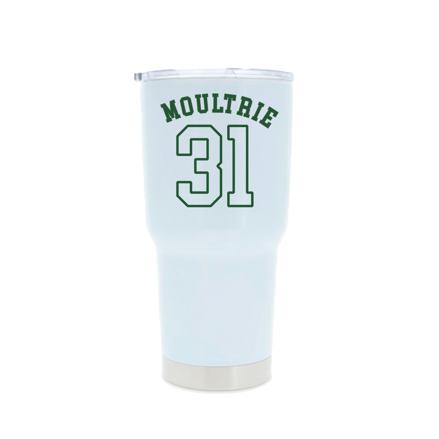 30oz Stainless Steel Tumbler — Shirsey Arch in White
