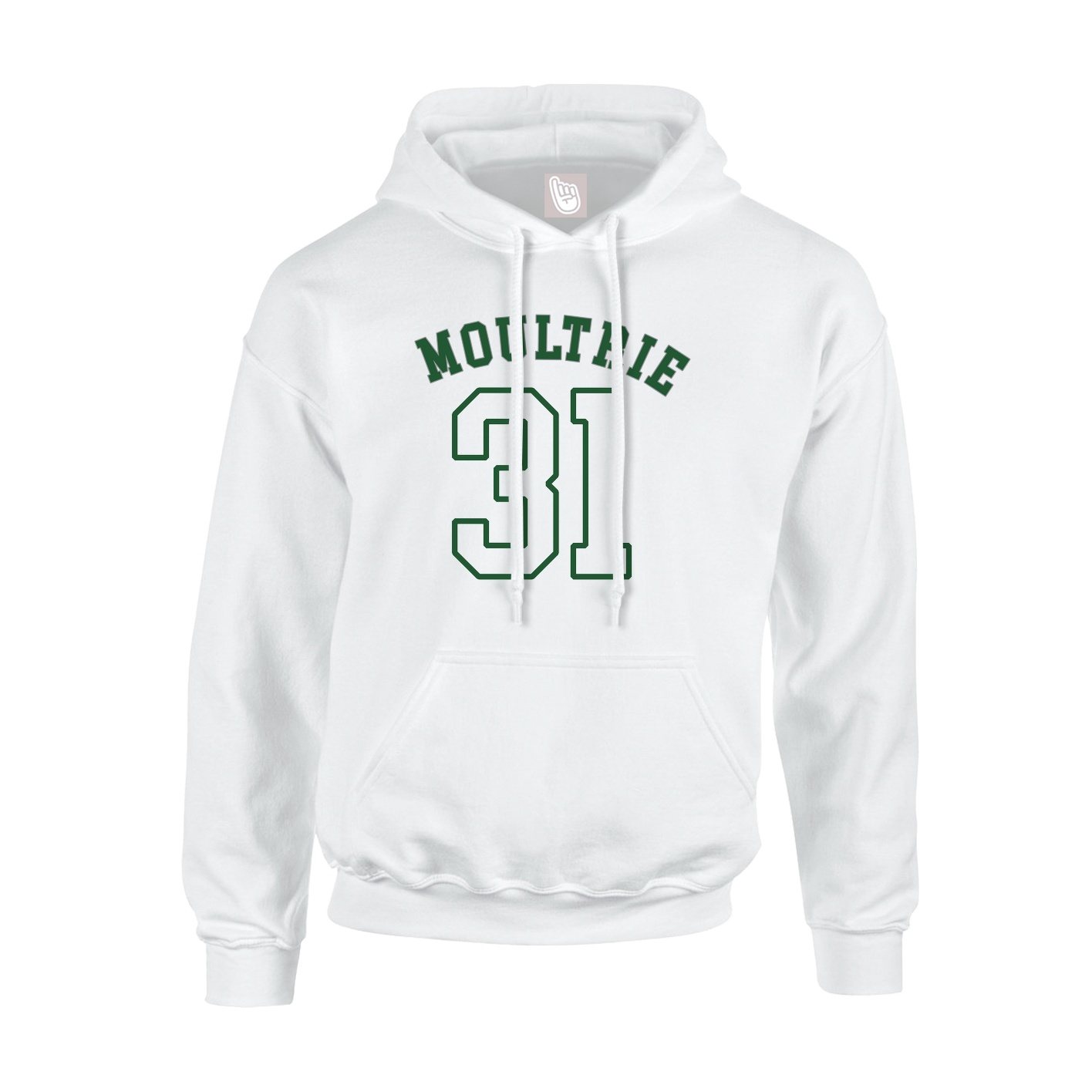 Youth Hoodie — Shirsey Arch in White