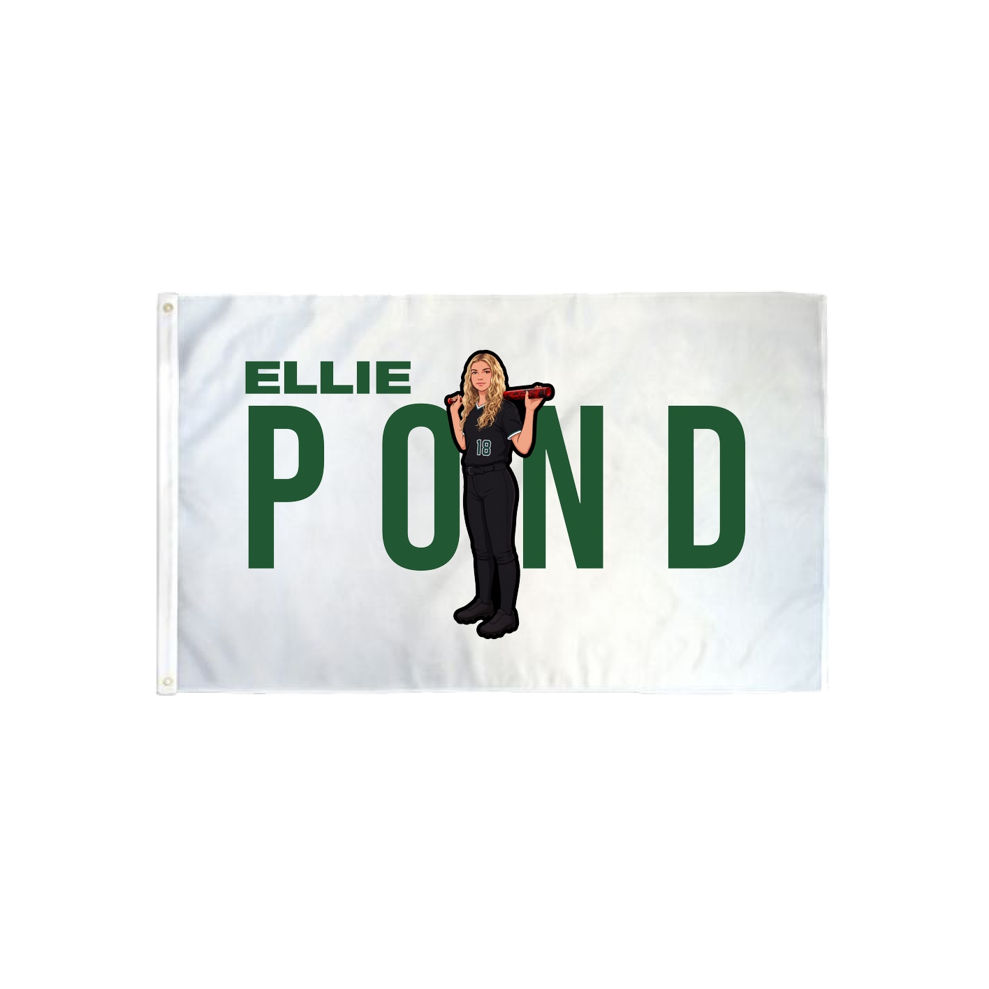3x5 Flag — Player Name in Classic
