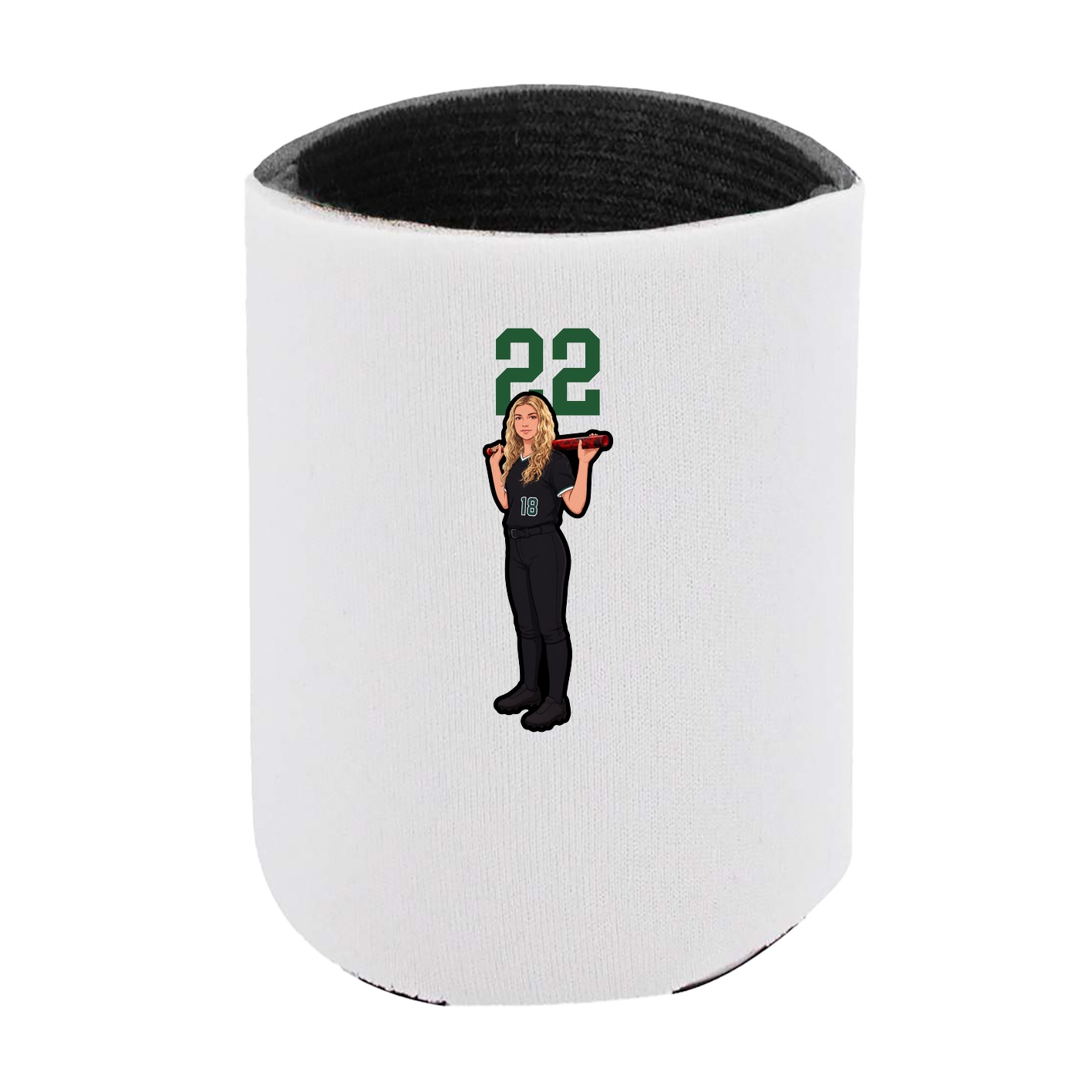 Can Holder — Number Top in White