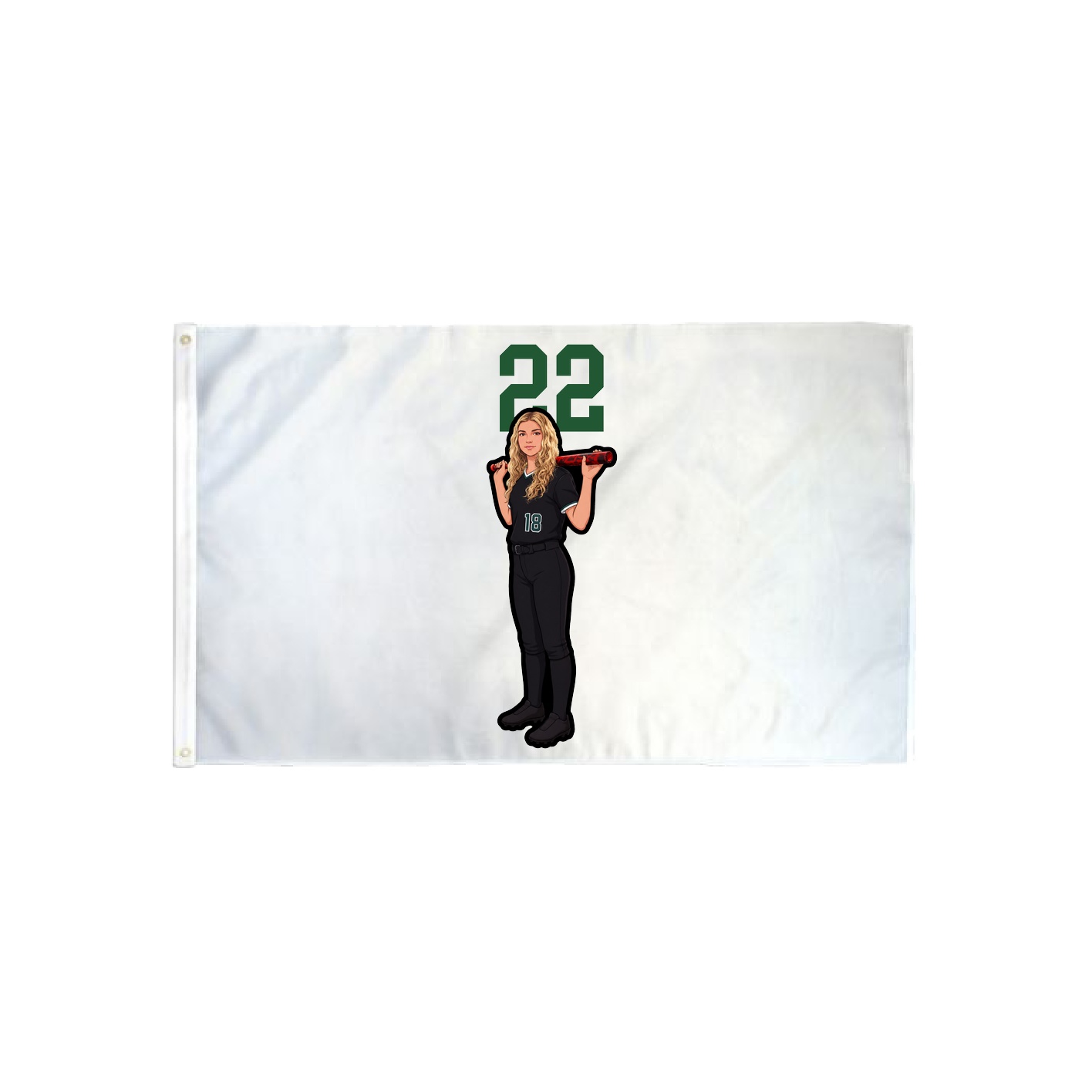 3x5 Flag — Number Top in Classic
