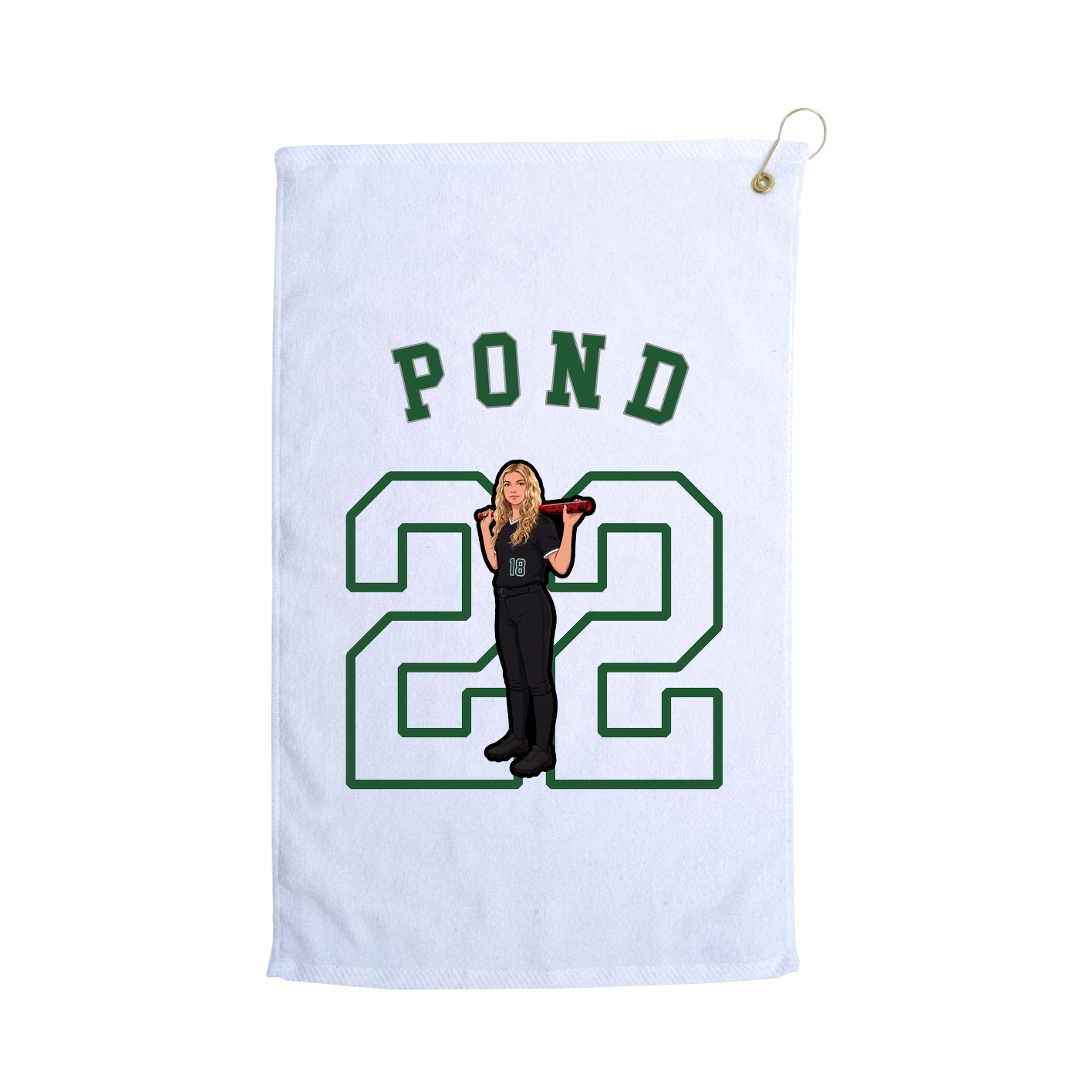 Golf Towel — Shirsey Arch in White