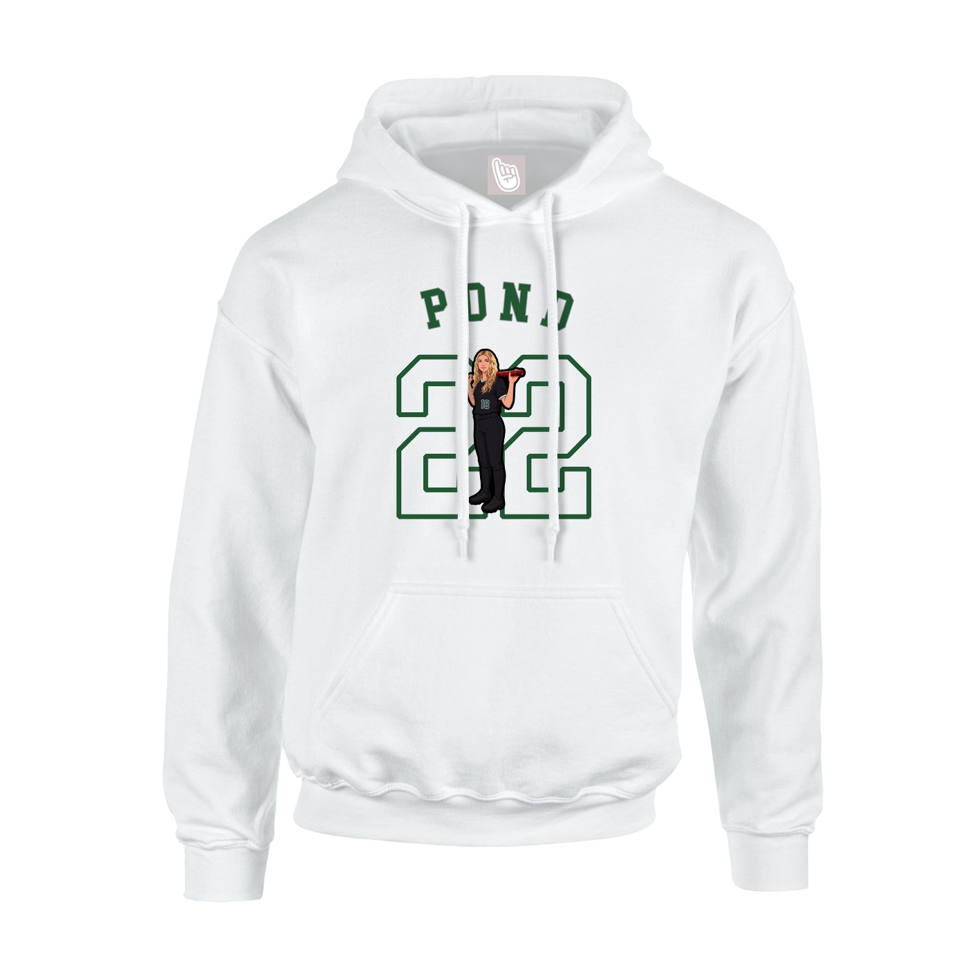 Youth Hoodie — Shirsey Arch in White
