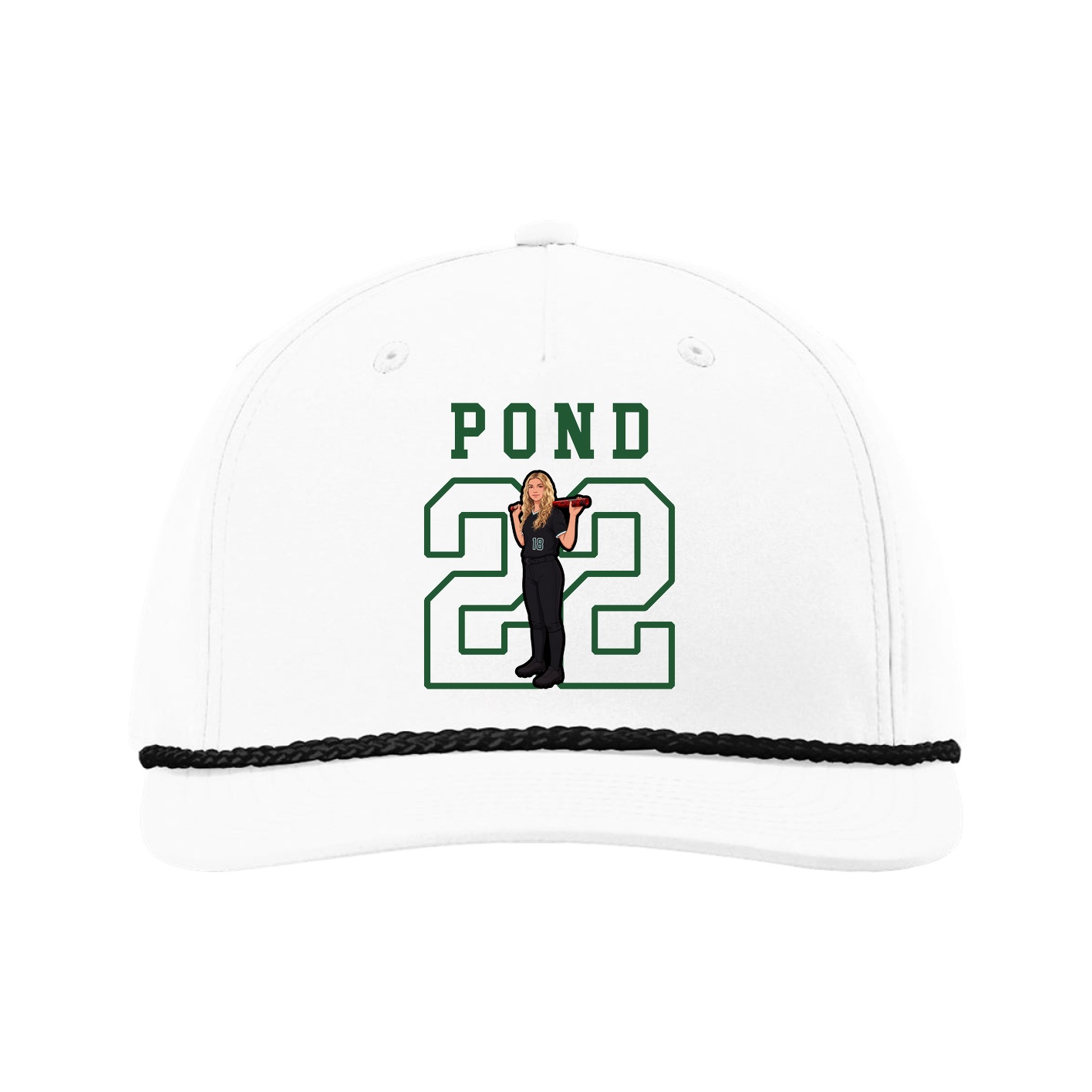Five-Panel Classic Rope Cap — Shirsey in White