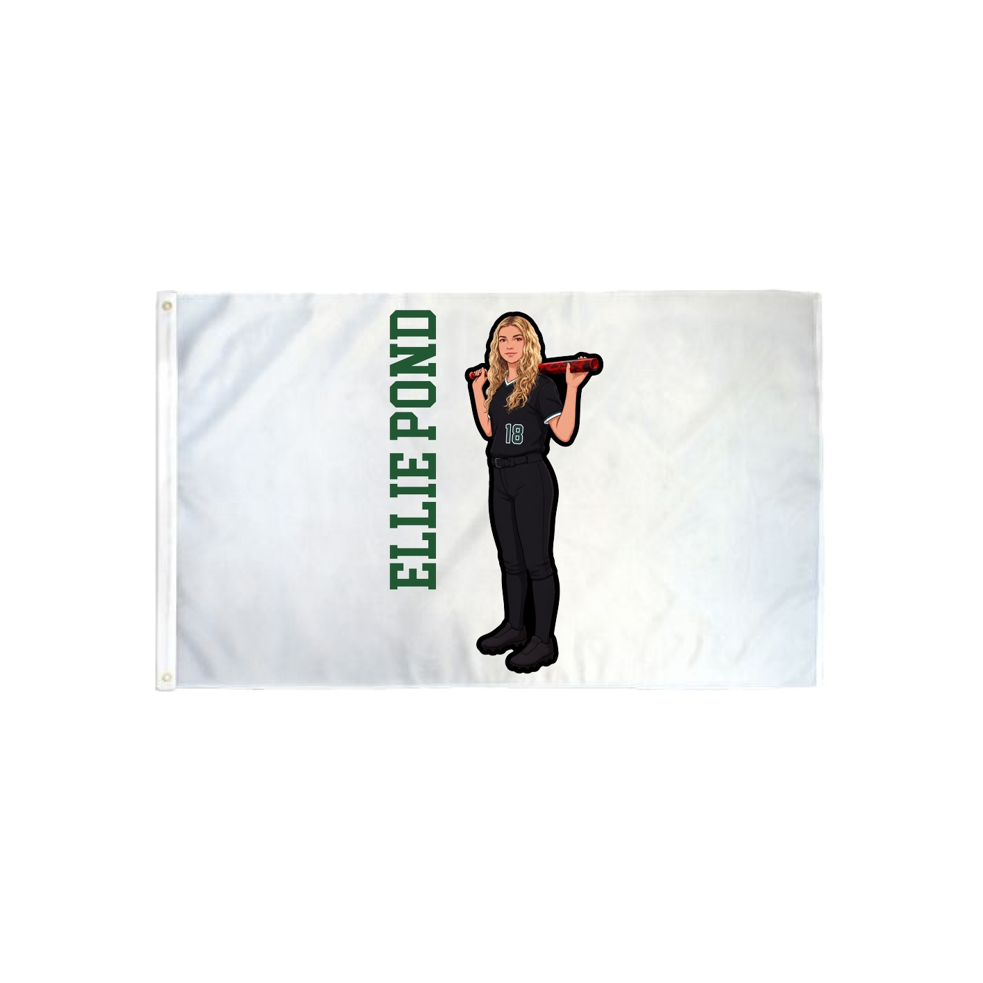 3x5 Flag — Name Vertical in Classic
